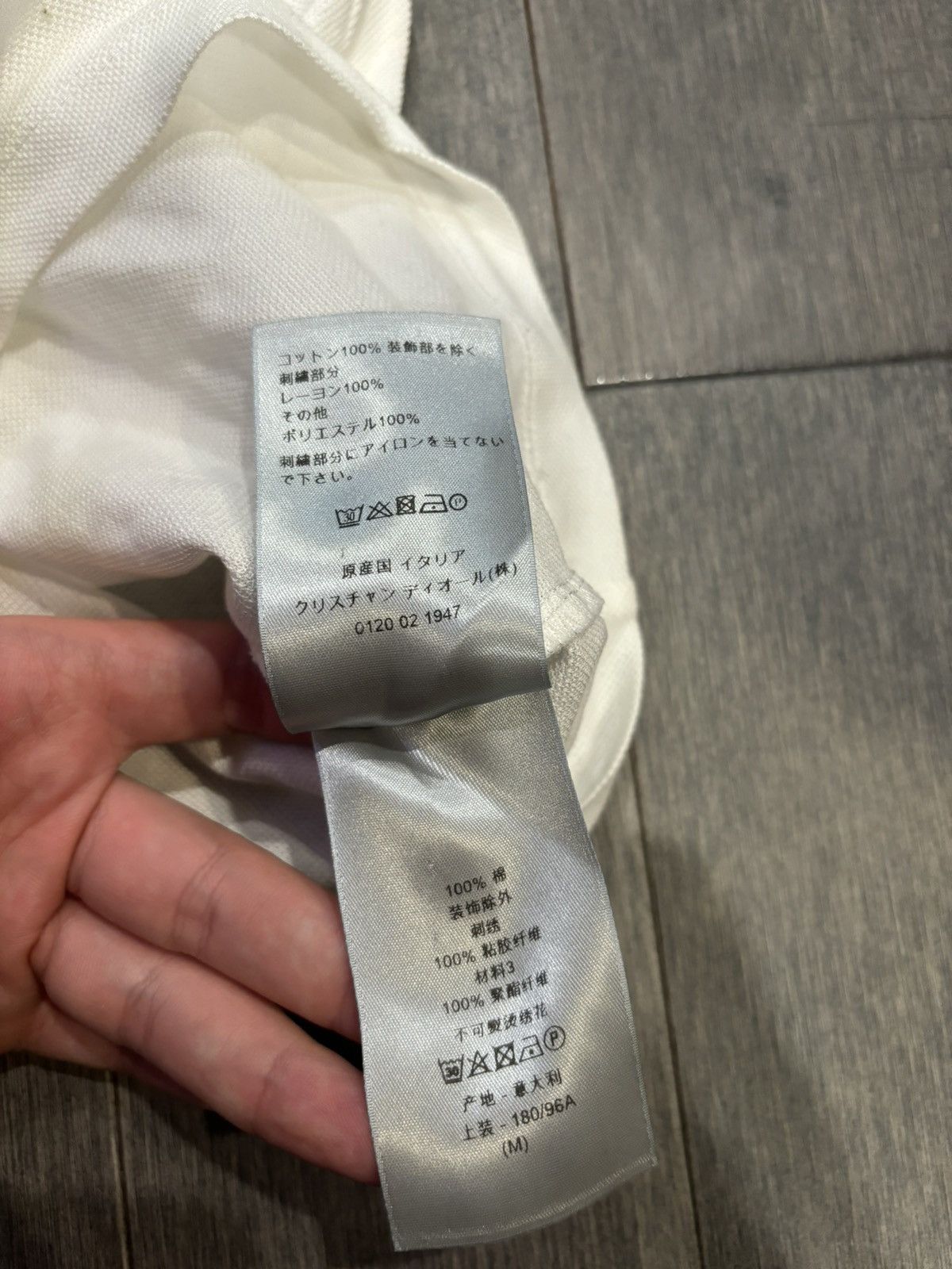 Dior Dior white polo T shirt medium Size US M / EU 48-50 / 2 - 4 Thumbnail
