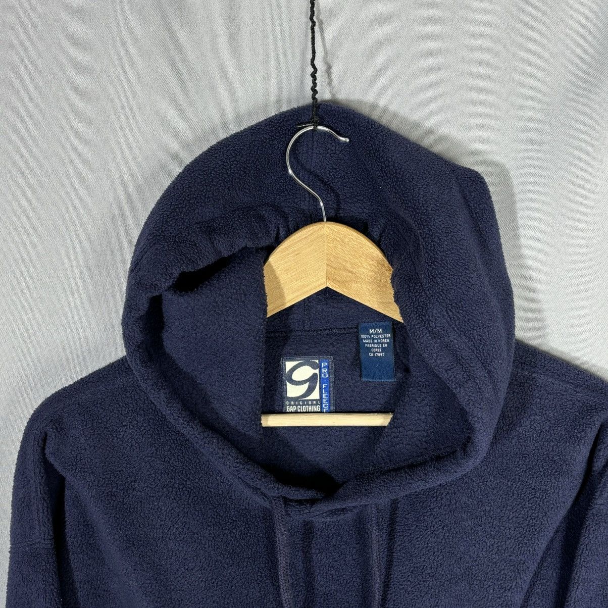 Gap Gap vintage fleece hoodie big logo rare dark blue streetwear Size US M / EU 48-50 / 2 - 5 Thumbnail