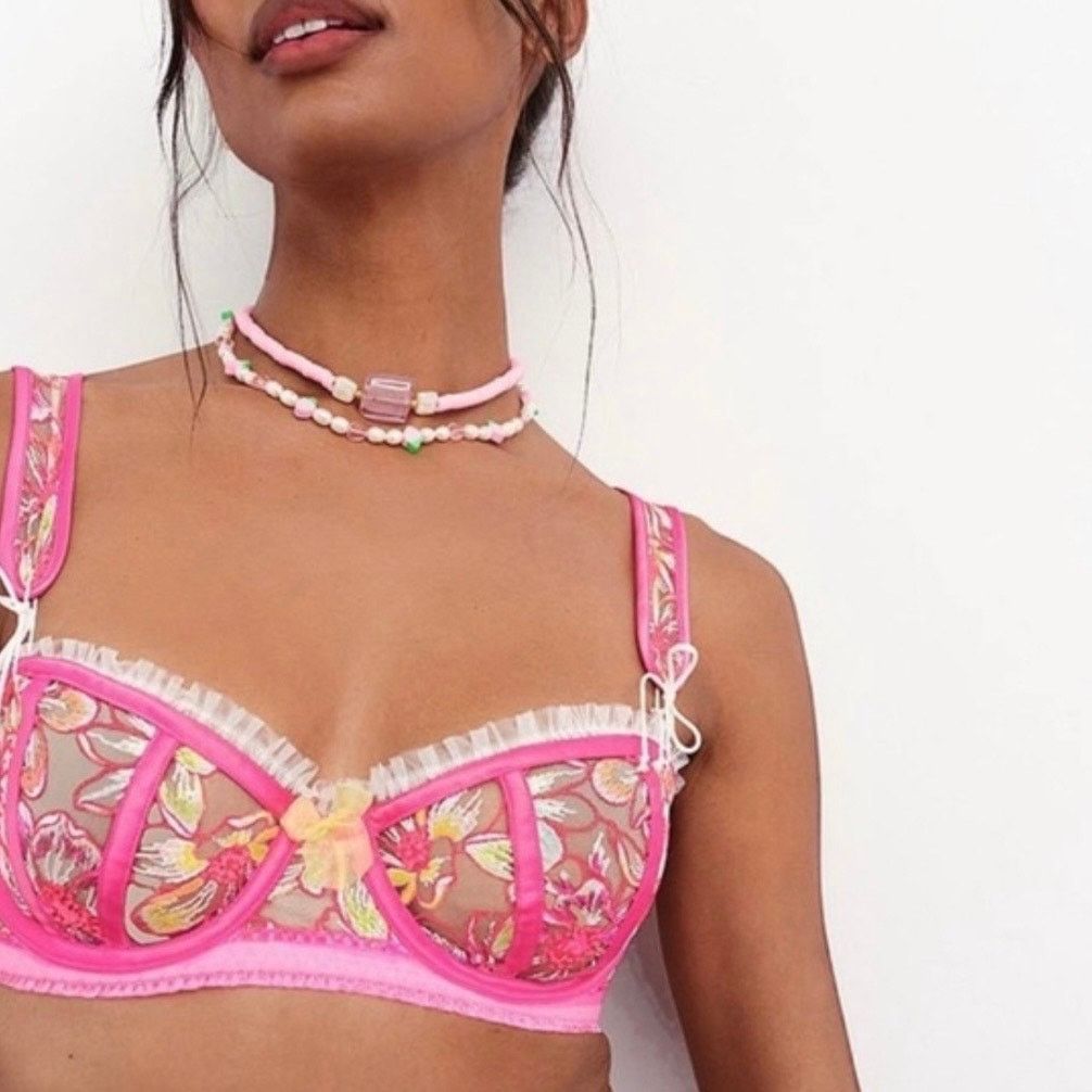 For Love & Lemons For Love and Lemons Electric Fields Brapink side XXS Size ONE SIZE - 1 Thumbnail