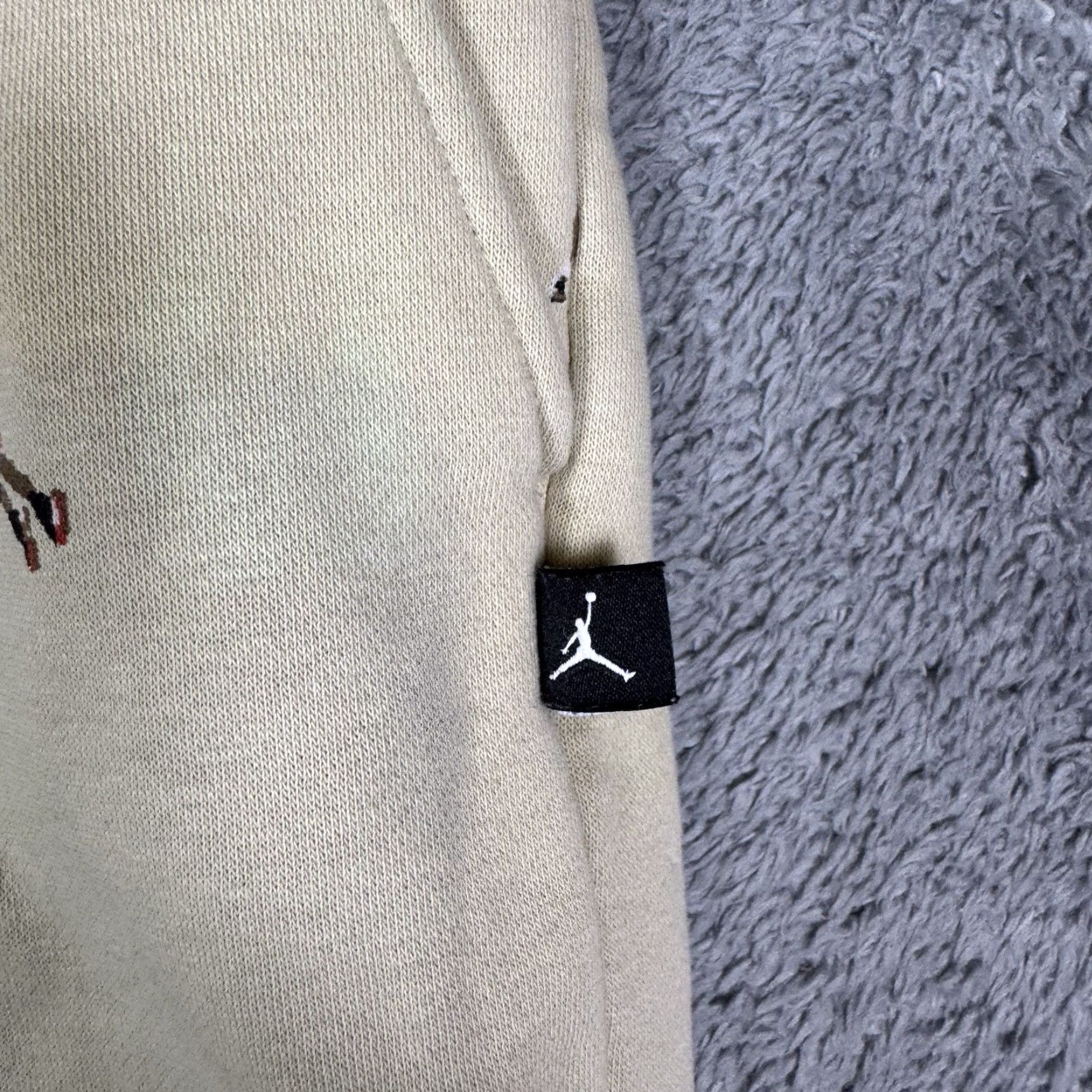 Jordan Brand Air Jordan Sweatpants Men's L Fleece Pants All Over Print Jumpman AOP DV9390 Size US 33 - 6 Thumbnail
