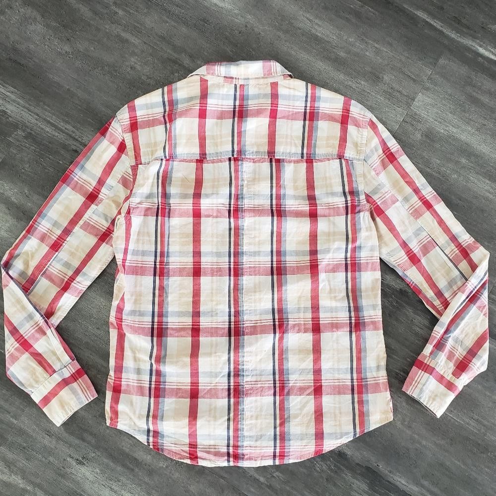 Michael Stars Red White Plaid Michael Stars Button Down Size US M / EU 48-50 / 2 - 2 Thumbnail