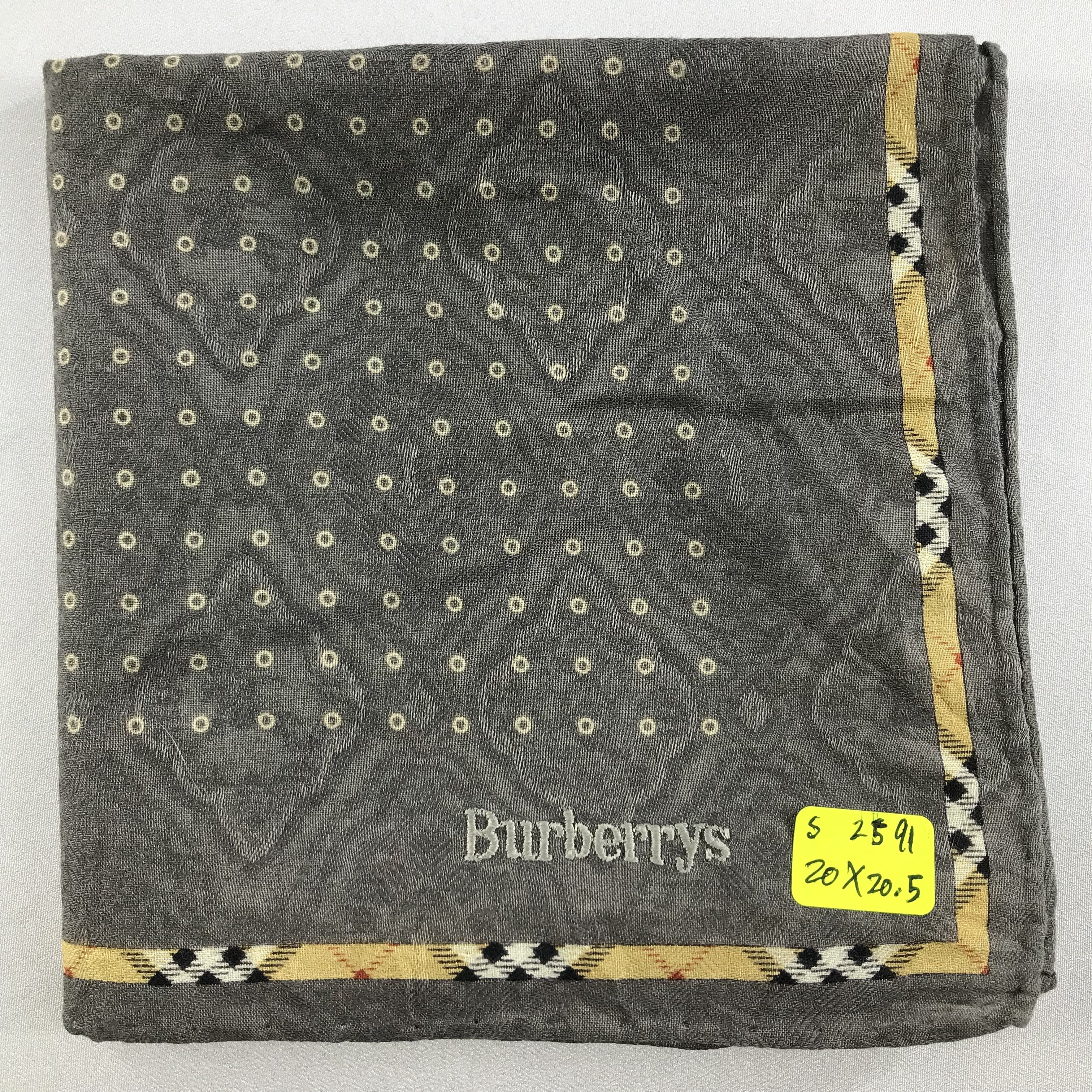 Burberry × Vintage Burberry Bandana / Handkerchief / Neckerchief - S2591 Size ONE SIZE - 5 Thumbnail