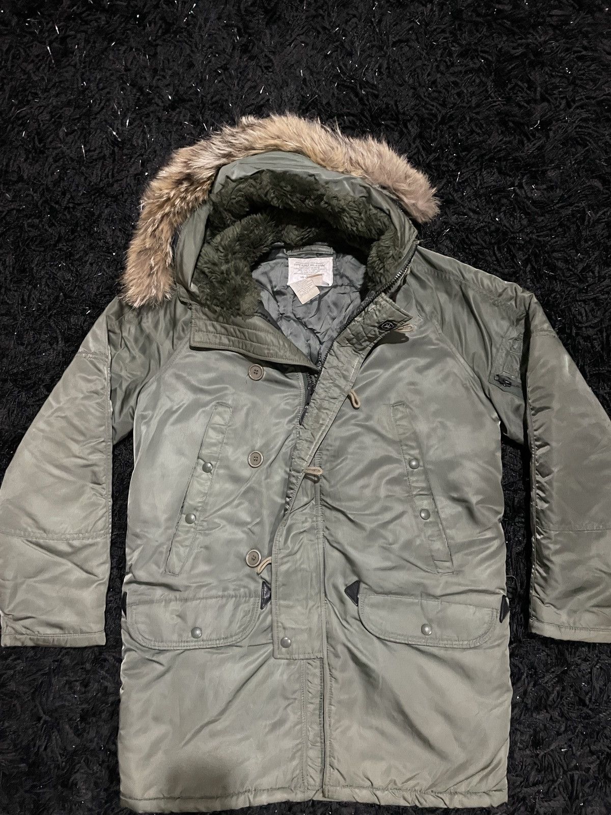 Alpha Industries × I. Spiewak And Sons × Vintage Spiewak N-3B Military Jacket Olive Green Size 38 Winter Heat Size US M / EU 48-50 / 2 - 4 Thumbnail