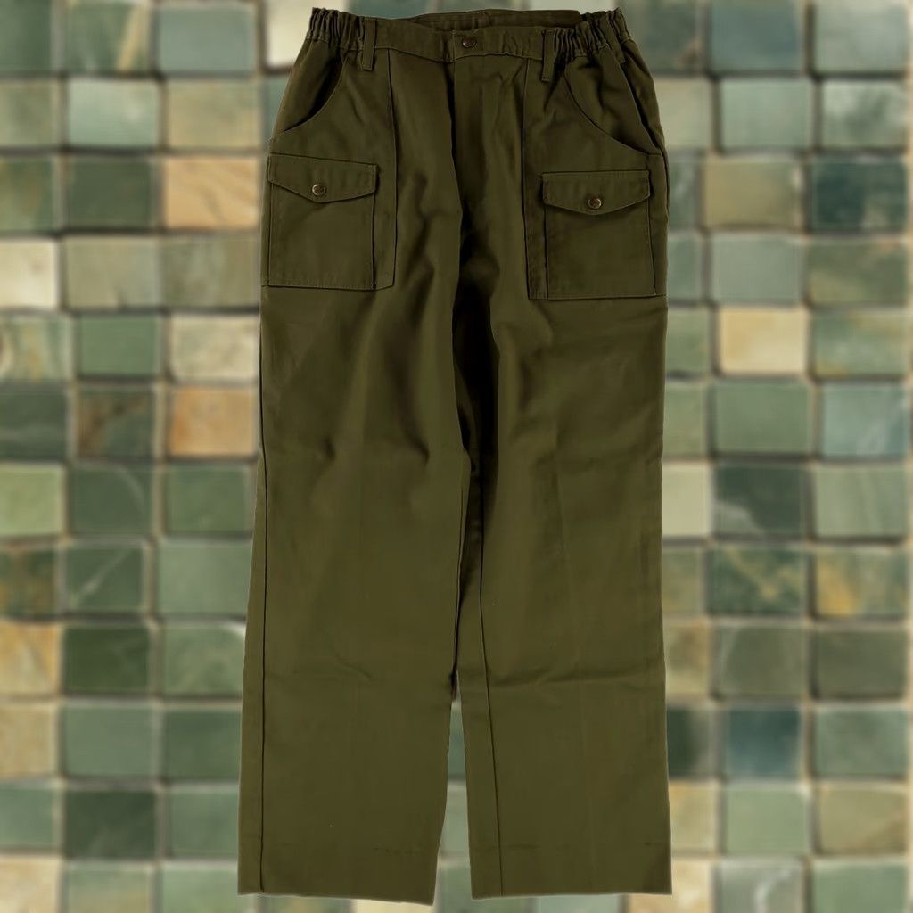 Vintage BSA Boy Scouts of America Cargo Pants Green Elastic Mens 30-36 Waist 30 Inseam M Size Regular Mens Size US 31 - 1 Thumbnail