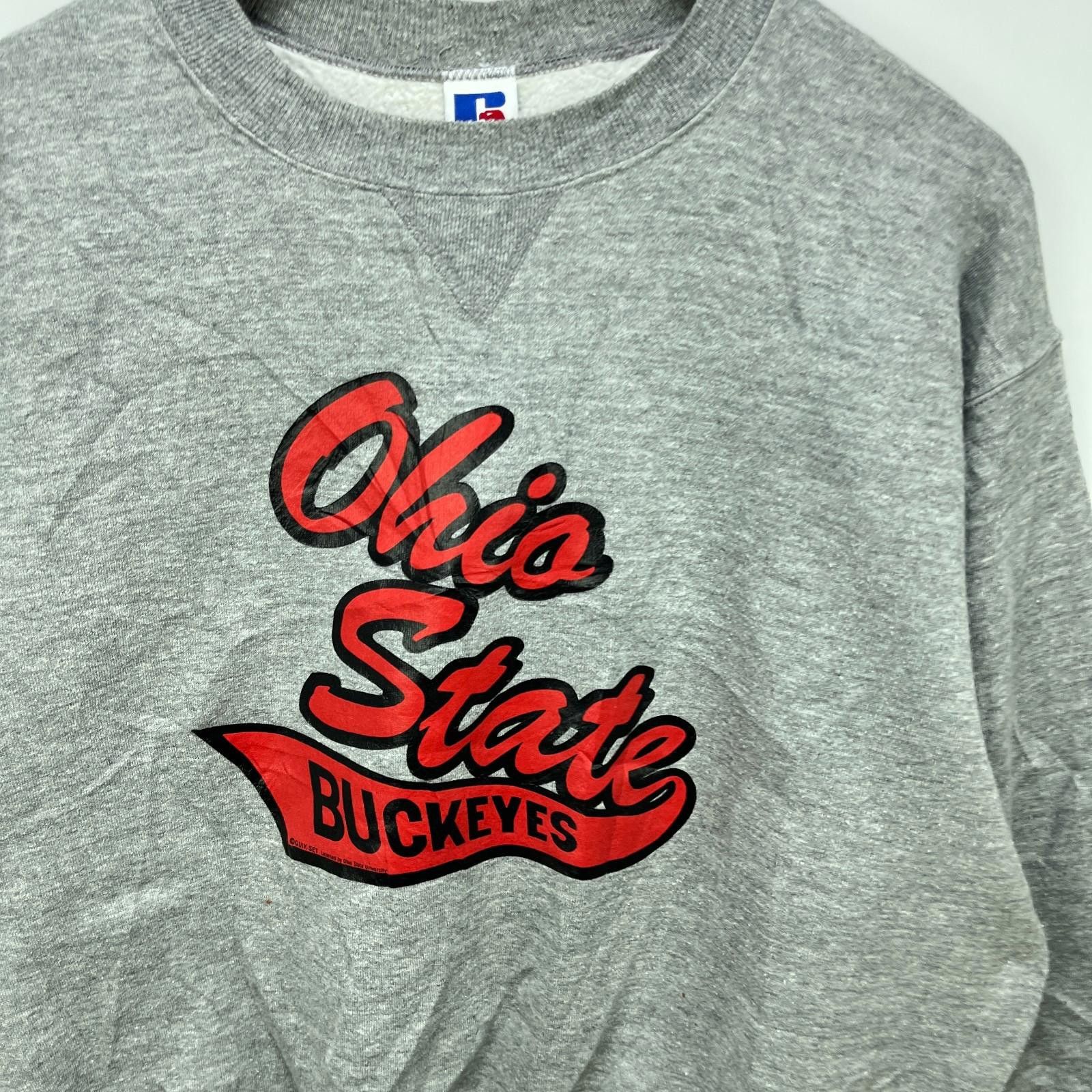 Russell Athletic Vintage 90s Ohio State Buckeyes Russell Sweatshirt 2XL Size ONE SIZE - 2 Thumbnail