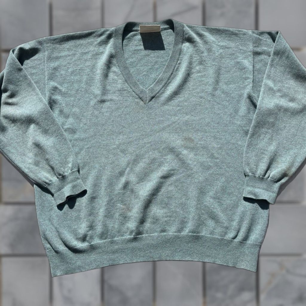 Vintage VINTAGE Tessitore Men’s Sweater Green Solid NO SIZE Italian Cashmere Classic EU Size US XL / EU 56 / 4 - 1 Thumbnail