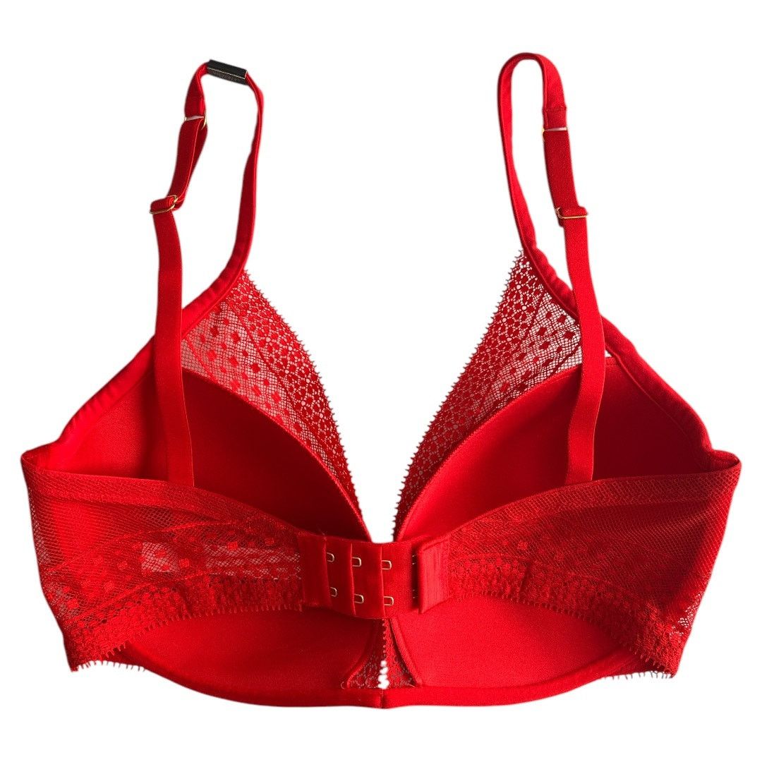 Victoria's Secret Victoria's Secret Lightly-Lined Lace Plunge Bra, 32DD Size ONE SIZE - 5 Thumbnail