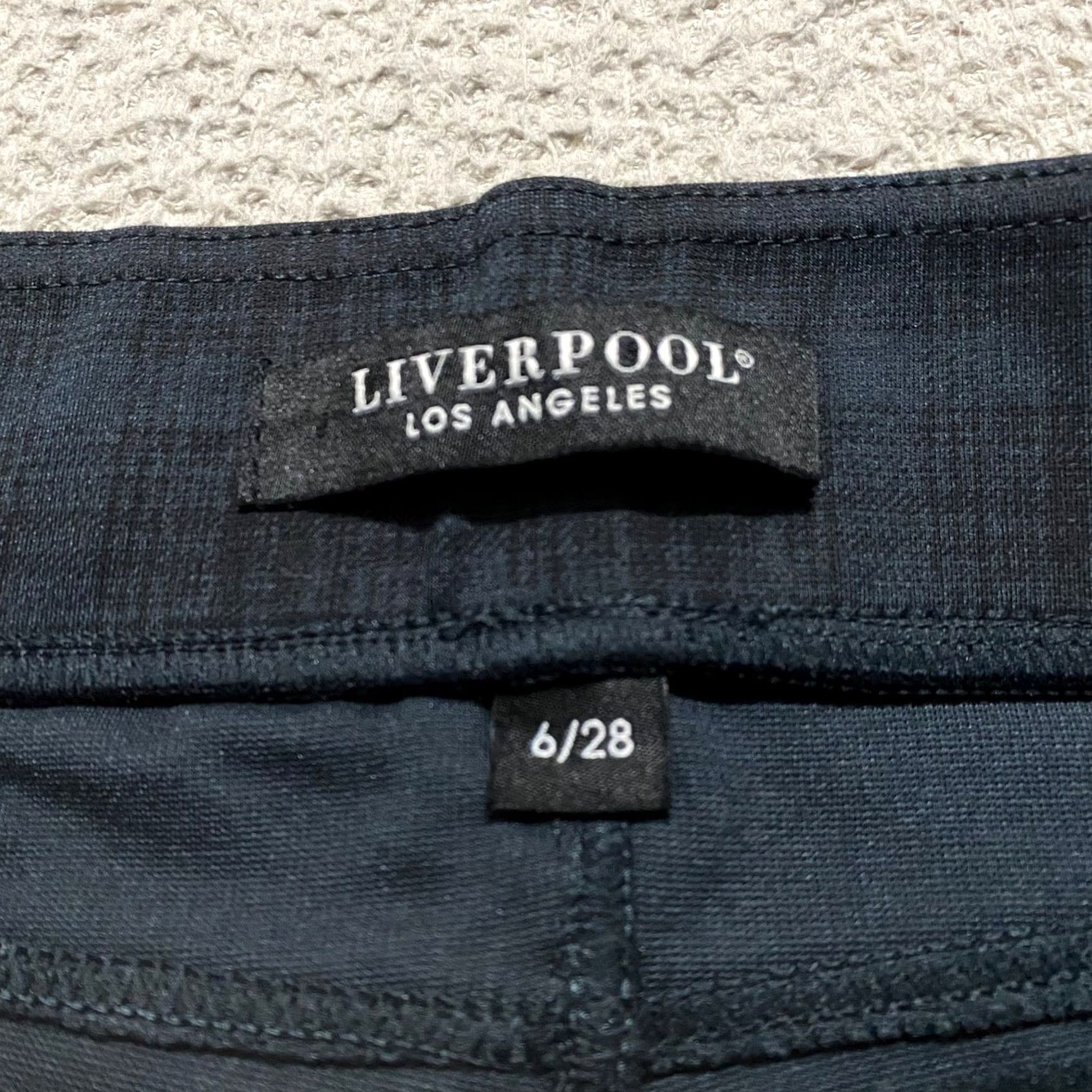 Vintage Liverpool Jeans Women's Pants Gray Plaid Skinny Mid Rise Stretch 6 N/A Size 28" / US 6 / IT 42 - 3 Thumbnail