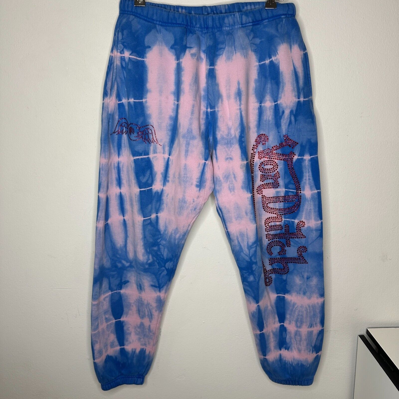Von Dutch Von Dutch SET Blue Pink Tie Dye Red Logo Hoodie & Pants Size M / US 6-8 / IT 42-44 - 7 Thumbnail