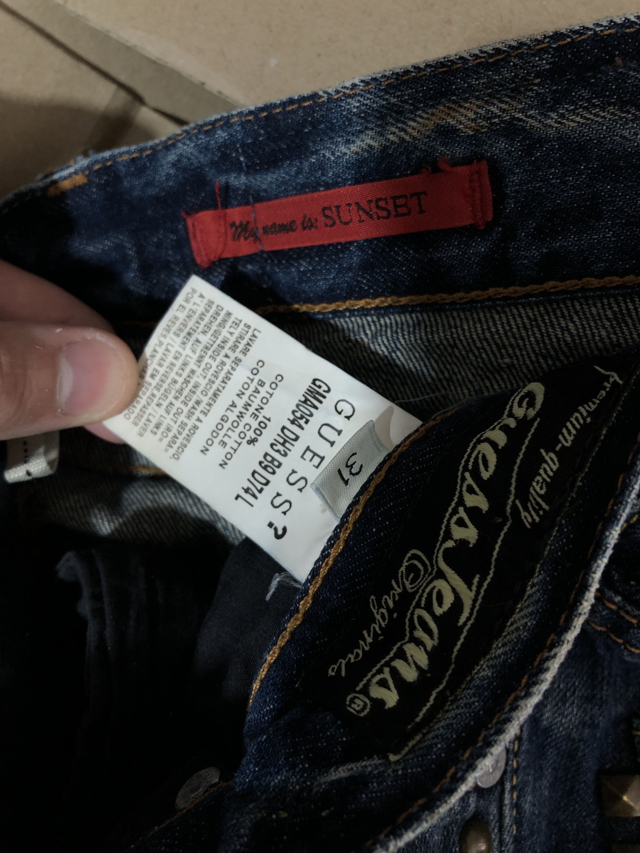 Guess Guess Premium Jeans Vintage Blue Denim Riot size 31x34 Size US 31 - 9 Thumbnail