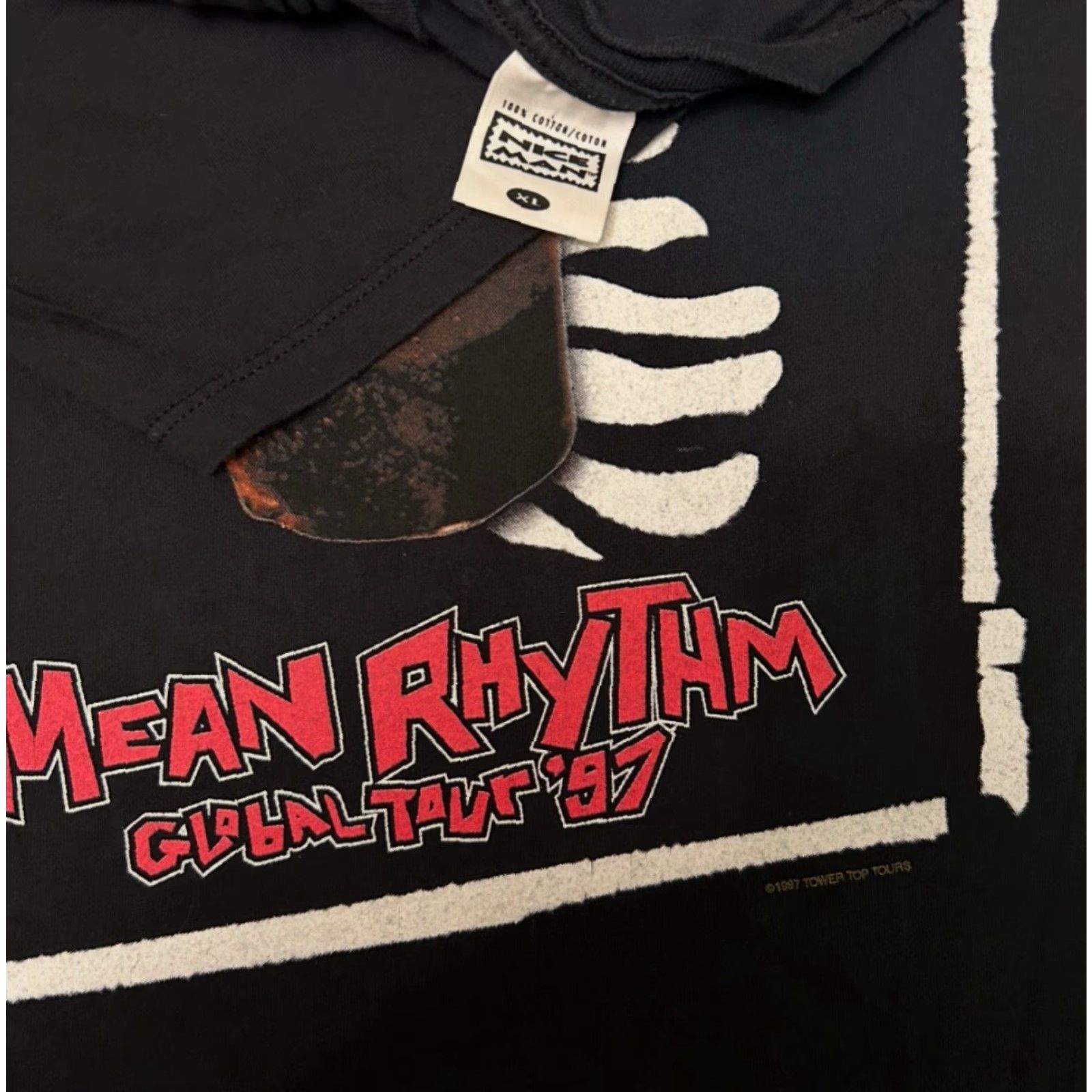 Vintage VINTAGE 90s ZZ Top Mean Rhythm Tour 1997 VTG Band Tee Shirt Mens Size XL USA Shirt Men XL Black 90s Music Rock Men ZX? Size US XL / EU 56 / 4 - 3 Thumbnail