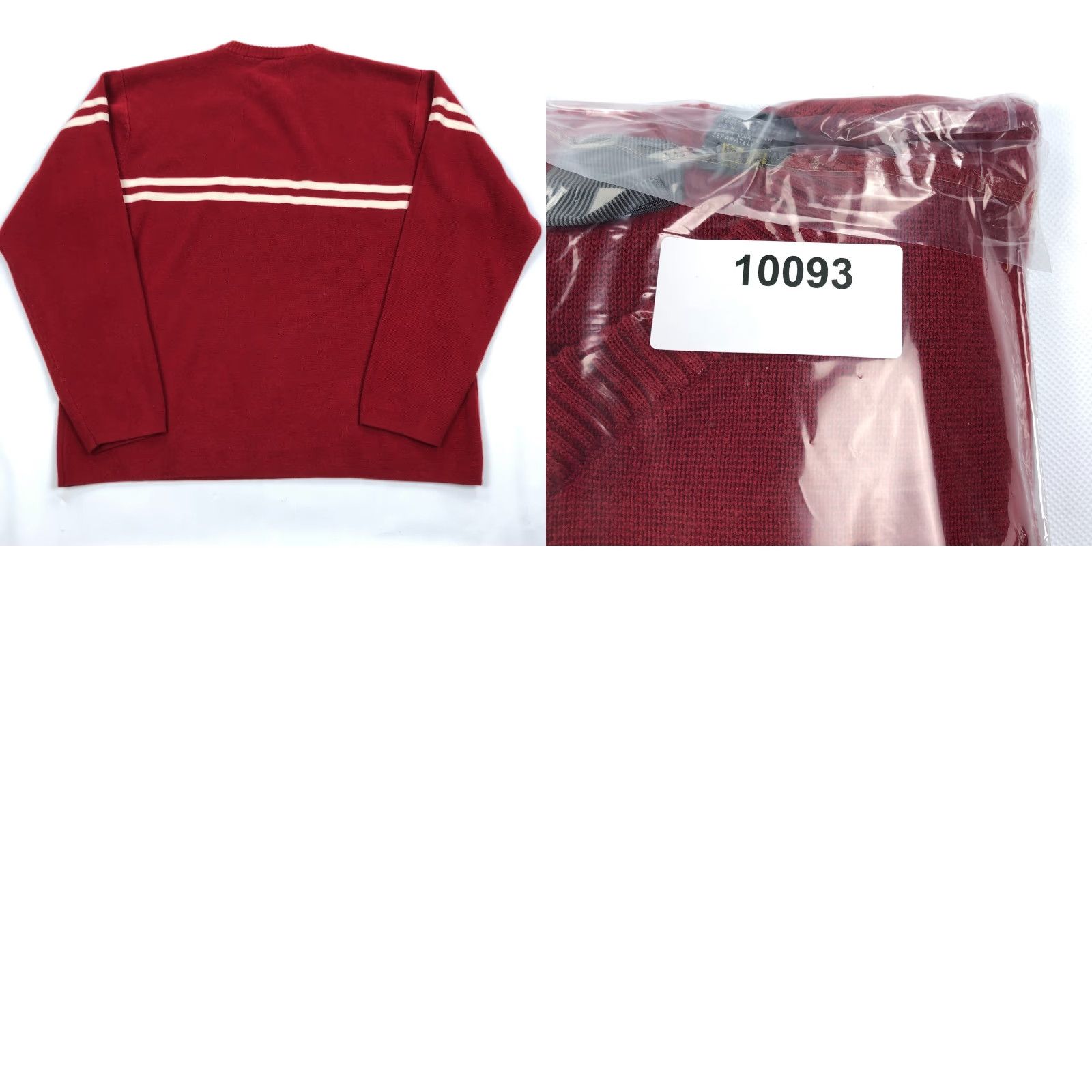 Quiksilver VINTAGE Quiksilver Sweater L Red Knit 90s Surf Skate Pullover Mens Regular Long Sleeve V-Neck Chest Stripe Logo Size US L / EU 52-54 / 3 - 8 Thumbnail