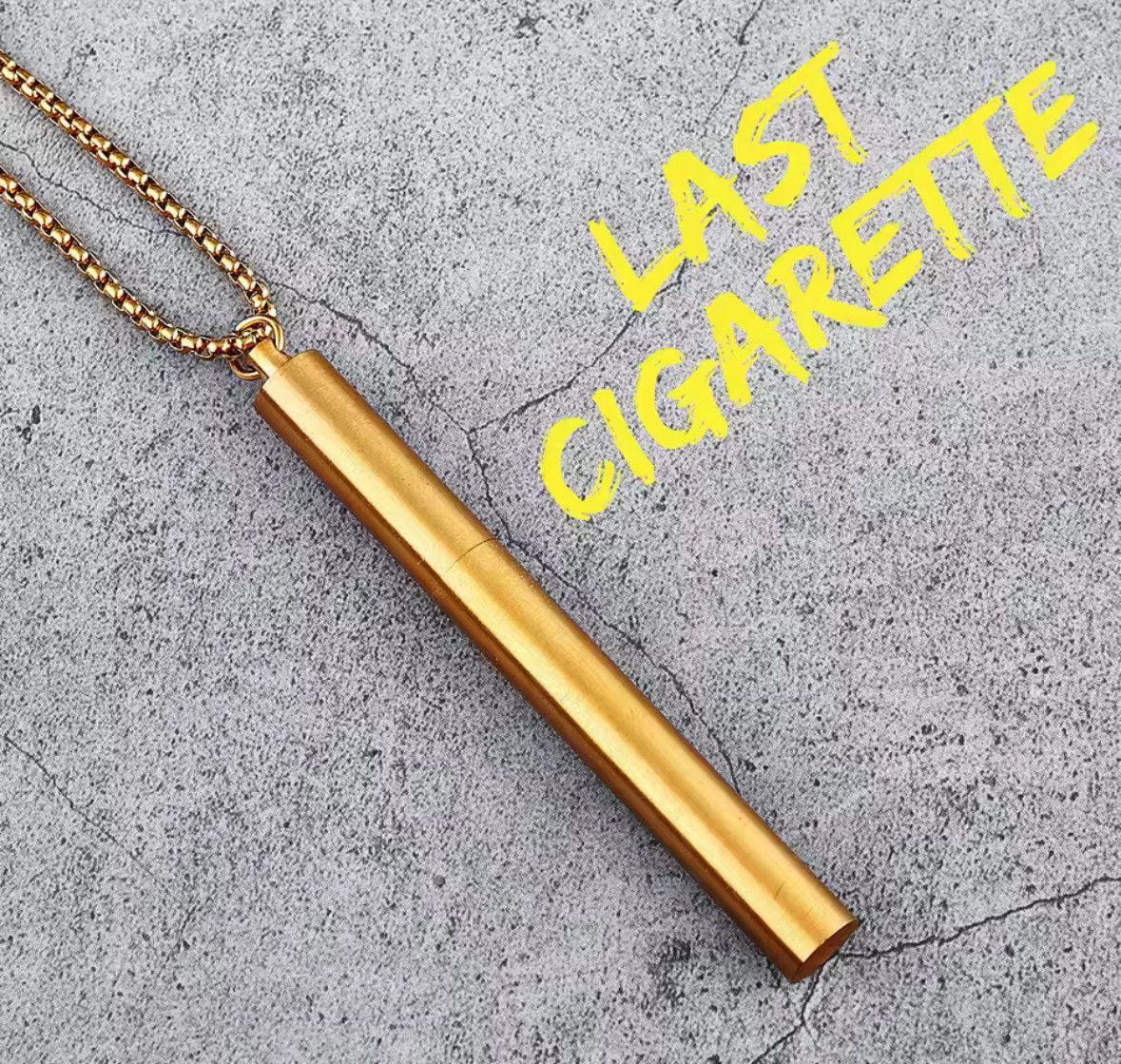 Jewelry Hip Hop Cigarettes Case Pendant Necklace Size ONE SIZE - 3 Thumbnail