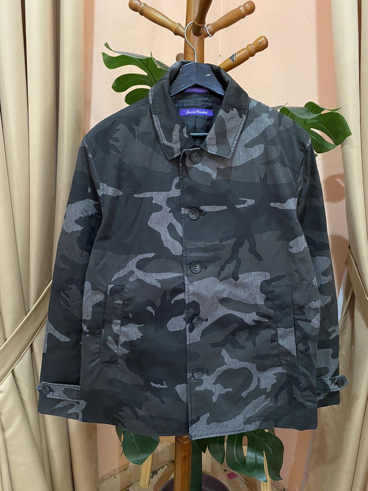 Journal Standard Journal Standard Camo Trench Coat – Japanese Streetwear Size US L / EU 52-54 / 3 - 3 Thumbnail
