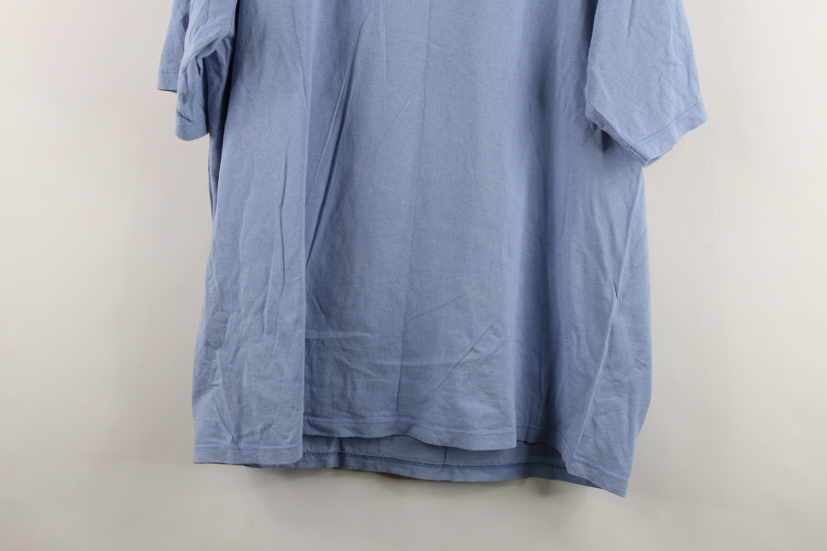 Adidas Vintage 90s Adidas Spell Out Phys Ed T-Shirt Blue USA Size US L / EU 52-54 / 3 - 13 Thumbnail