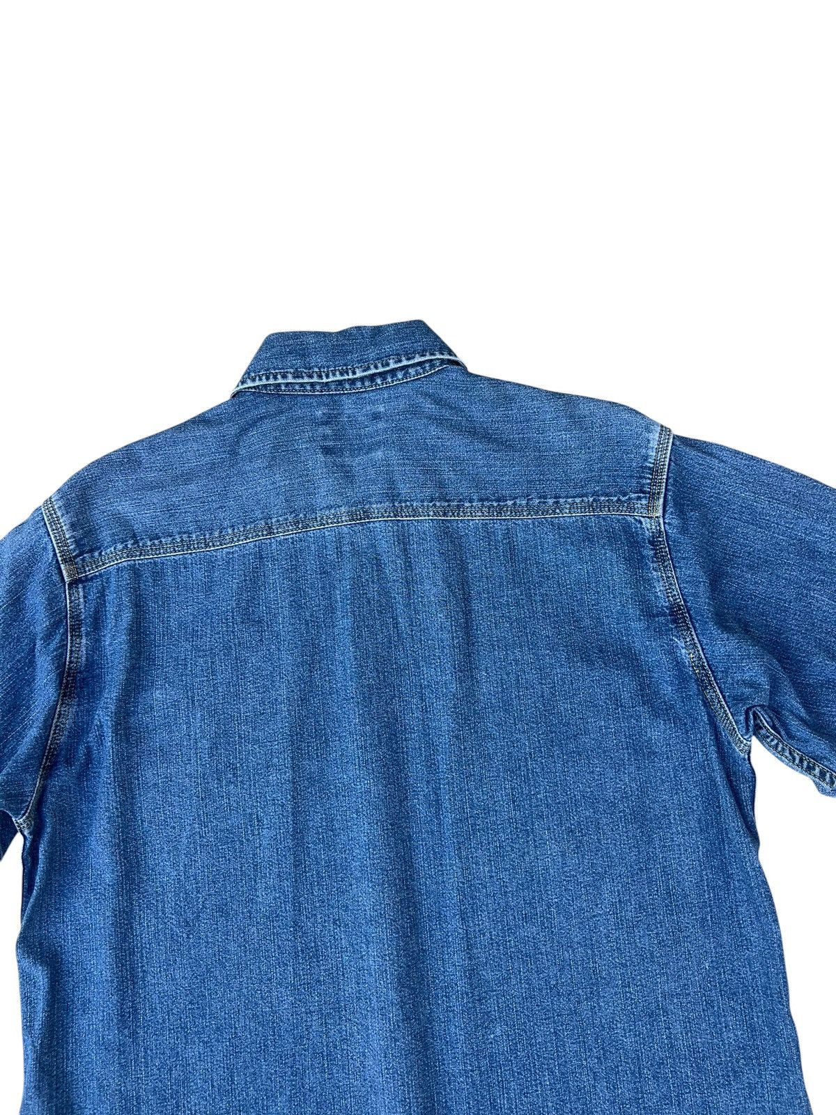 Levi's Vintage 1998 Levi’s Fade Blue Denim Work Shirt Size US M / EU 48-50 / 2 - 13 Thumbnail