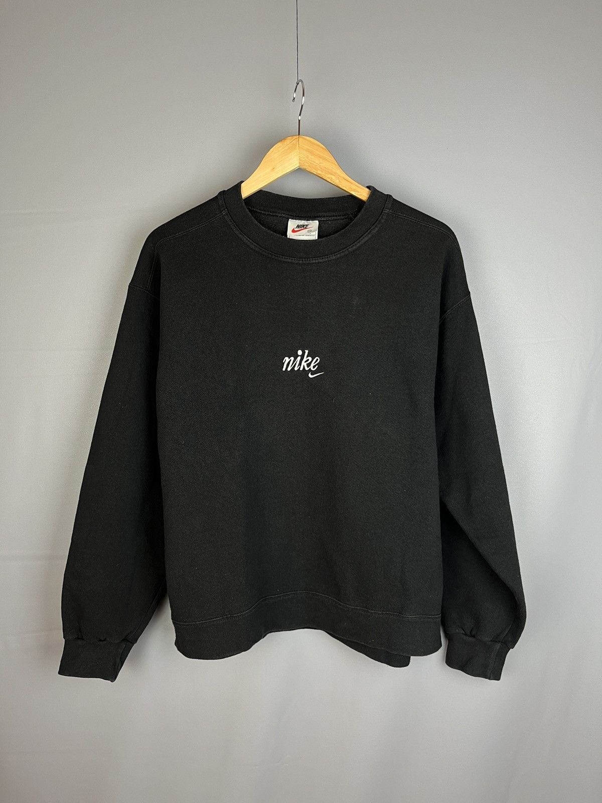 Nike Vintage 90s Nike Mid Logo Center Swoosh Check Sweater Size US M / EU 48-50 / 2 - 1 Thumbnail