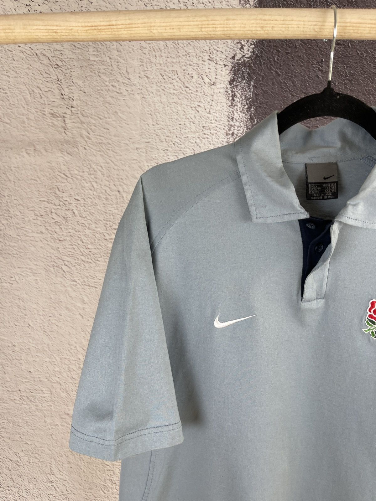 Nike Nike vintage y2k double logo swoosh rugby polo tee shirt Size US L / EU 52-54 / 3 - 3 Thumbnail