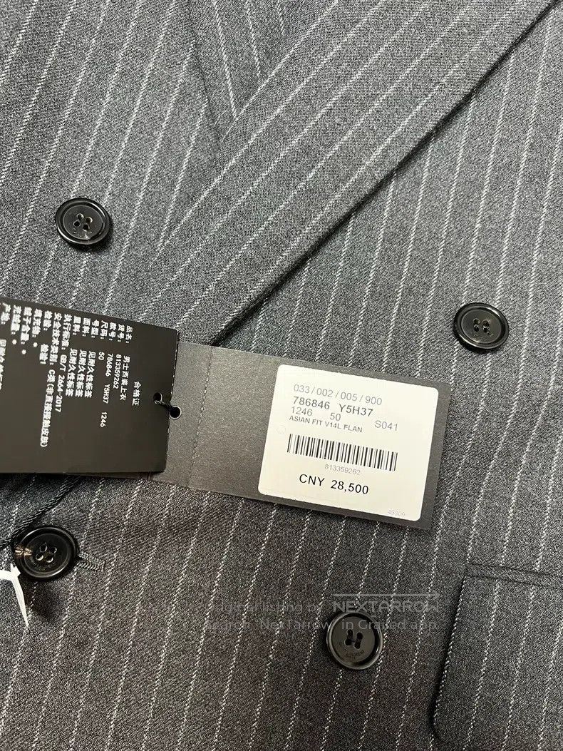 Saint Laurent Paris Saint Laurent Paris Notched Lapel Wool Double-Breasted Sui Size US M / EU 48-50 / 2 - 6 Thumbnail