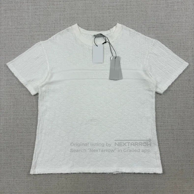 Dior Dior Logo full print cotton terry printed short sleeves Size US M / EU 48-50 / 2 - 5 Thumbnail