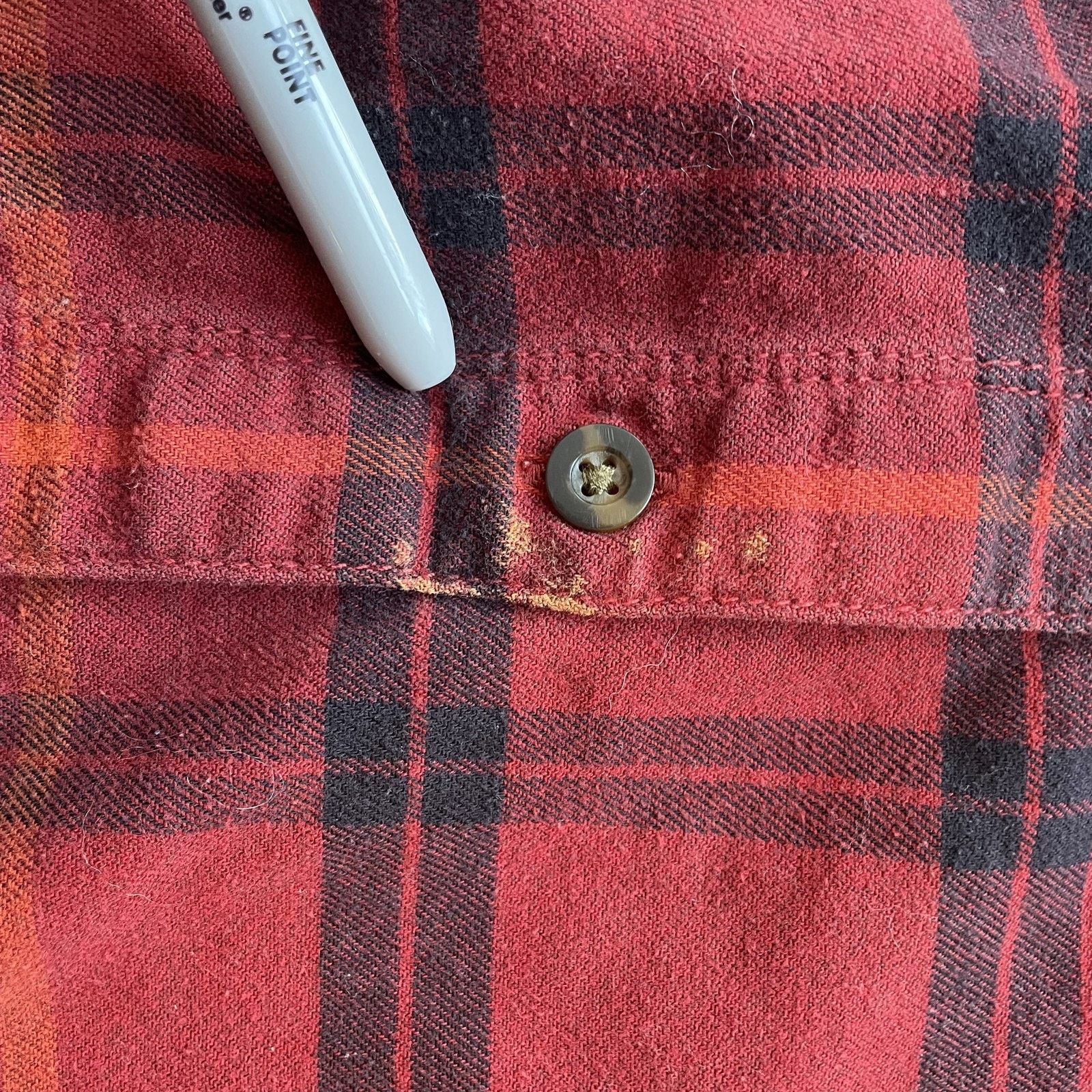 Carhartt Carhartt Women's Red Plaid Flannel Shirt Button Up Small 4/6 Size US S / EU 44-46 / 1 - 5 Thumbnail