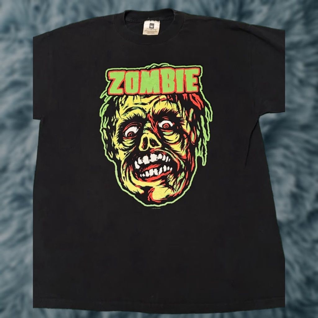 Vintage VINTAGE Rob Zombie 1999 Bring Out Your Dead Band Tee Shirt Mens XL Black Short Sleeve VTG 90s Band Tee Rock Horror Metal Modern Size US XL / EU 56 / 4 - 1 Thumbnail