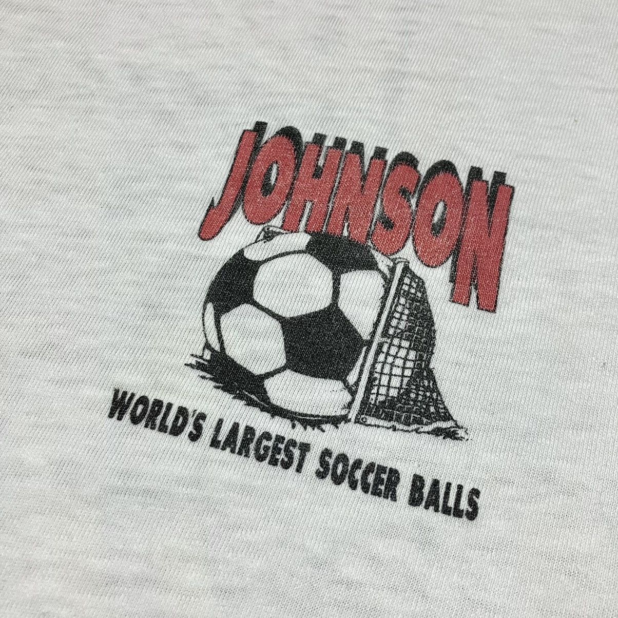 Cartoon Network BIG JOHNSON 1991 “Worlds Largest Soccer Balls” Funny T-shirt Size US L / EU 52-54 / 3 - 7 Thumbnail