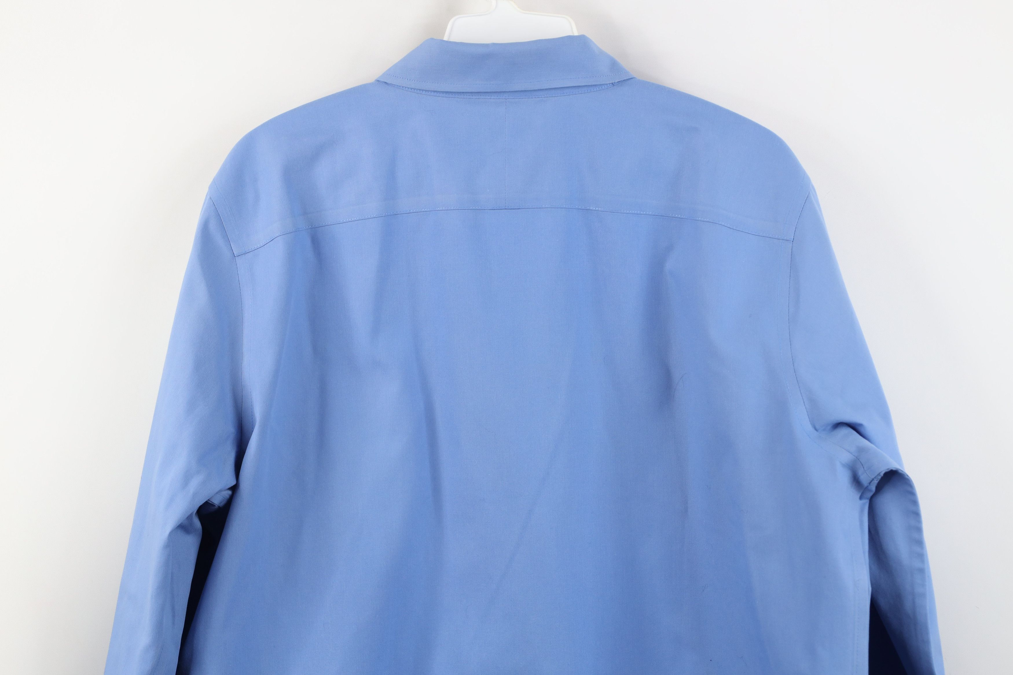 Polo Ralph Lauren Deadstock Vintage 90s Ralph Lauren Button Shirt French Blue Size L / US 10 / IT 46 - 11 Thumbnail
