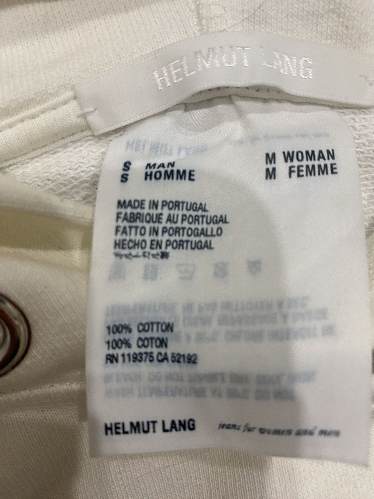 Helmut Lang Standard Hoodie “In Lang We Trust” Size US S / EU 44-46 / 1 - 7 Thumbnail