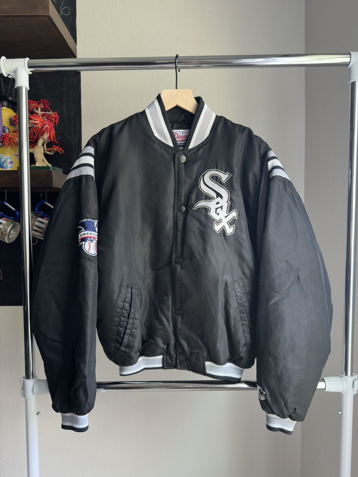 Starter Vintage Chicago White Sox Bomber Jacket Black Size US M / EU 48-50 / 2 - 1 Thumbnail