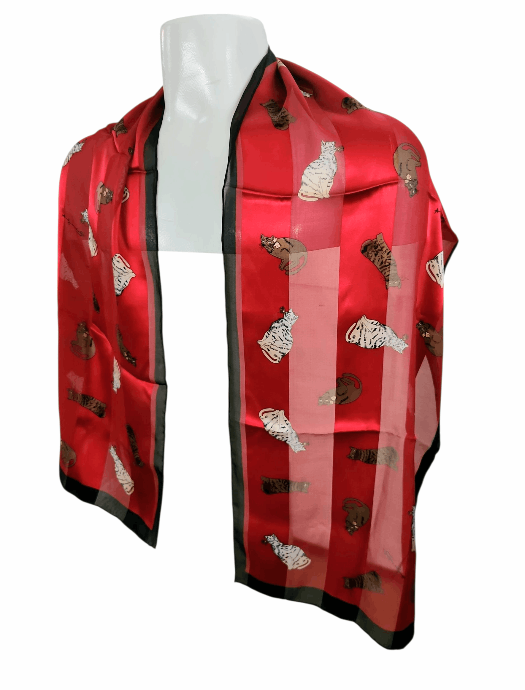 Andy Warhol Vintage RARE Andy Warhol Exclusive Museum Co cat scarf Size ONE SIZE - 1 Thumbnail
