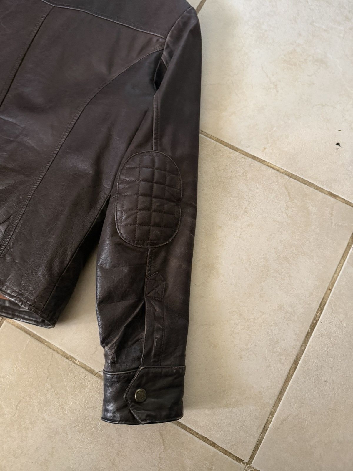 tigha Tigha Buffalo Leather Field Jacket Brown Small Size US S / EU 44-46 / 1 - 12 Thumbnail