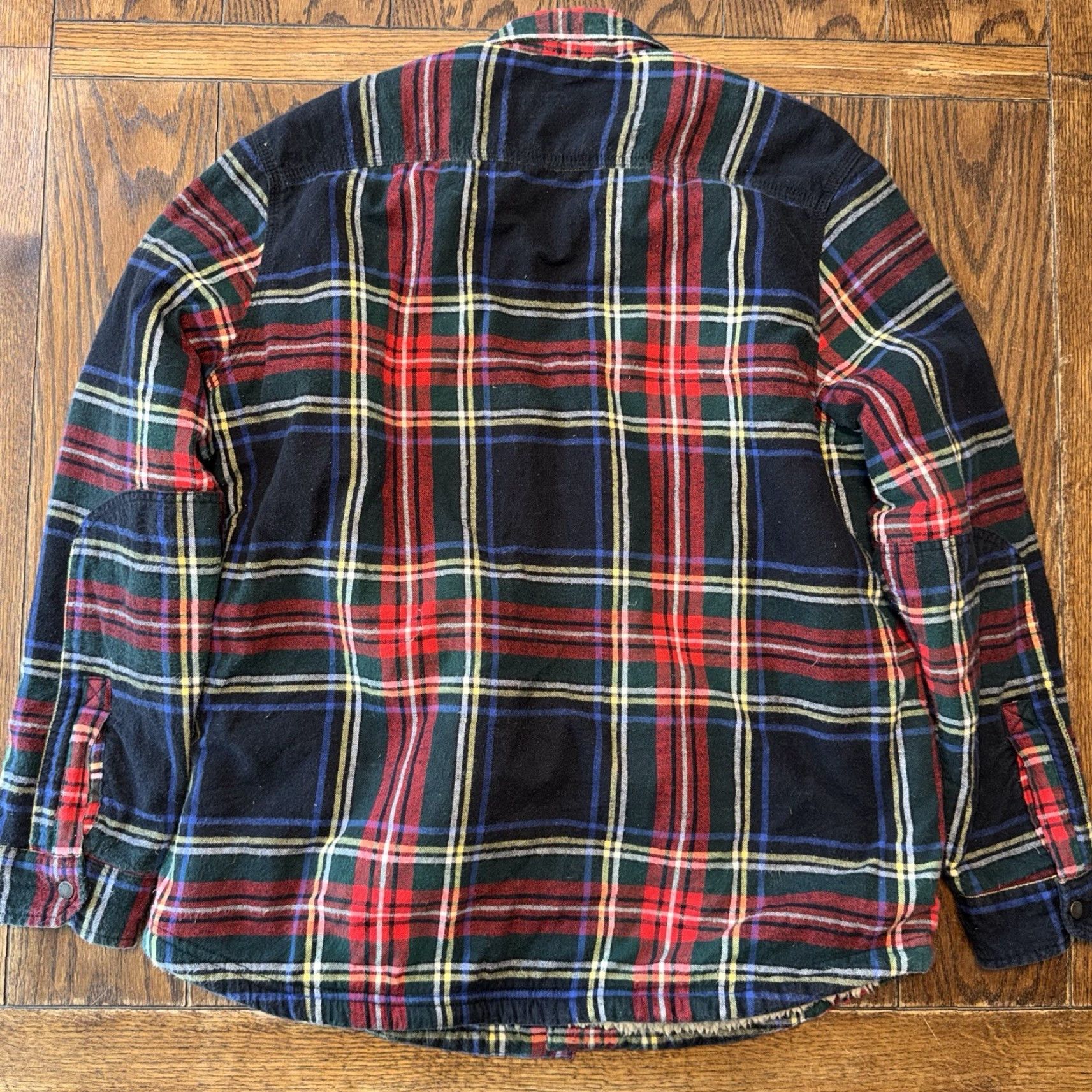 Vintage VINTAGE LL Bean Flannel Shirt Jacket Mens Large Sherpa Lined Scotch Tartan Plaid Farm Size US L / EU 52-54 / 3 - 3 Thumbnail
