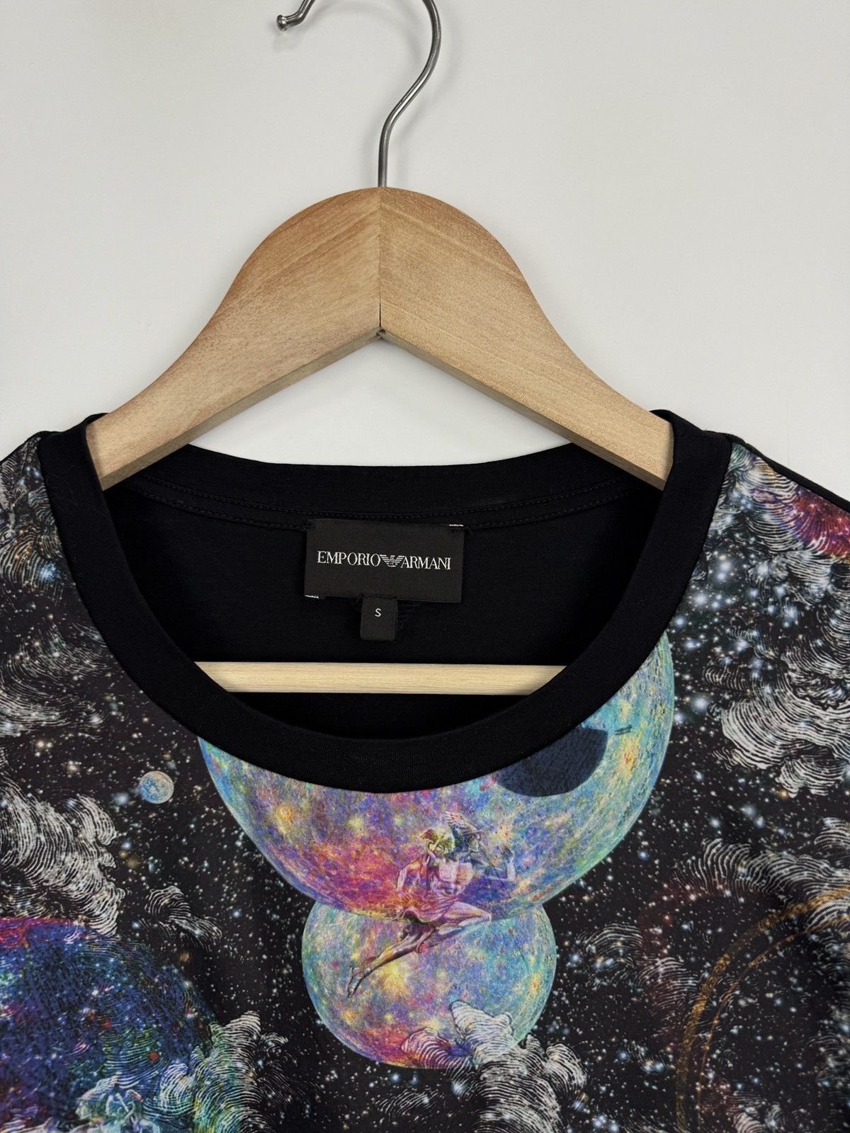 Emporio Armani 🇮🇹 Emporio Armani Galaxy Print T-Shirt Space Rare Hype Size US M / EU 48-50 / 2 - 7 Thumbnail