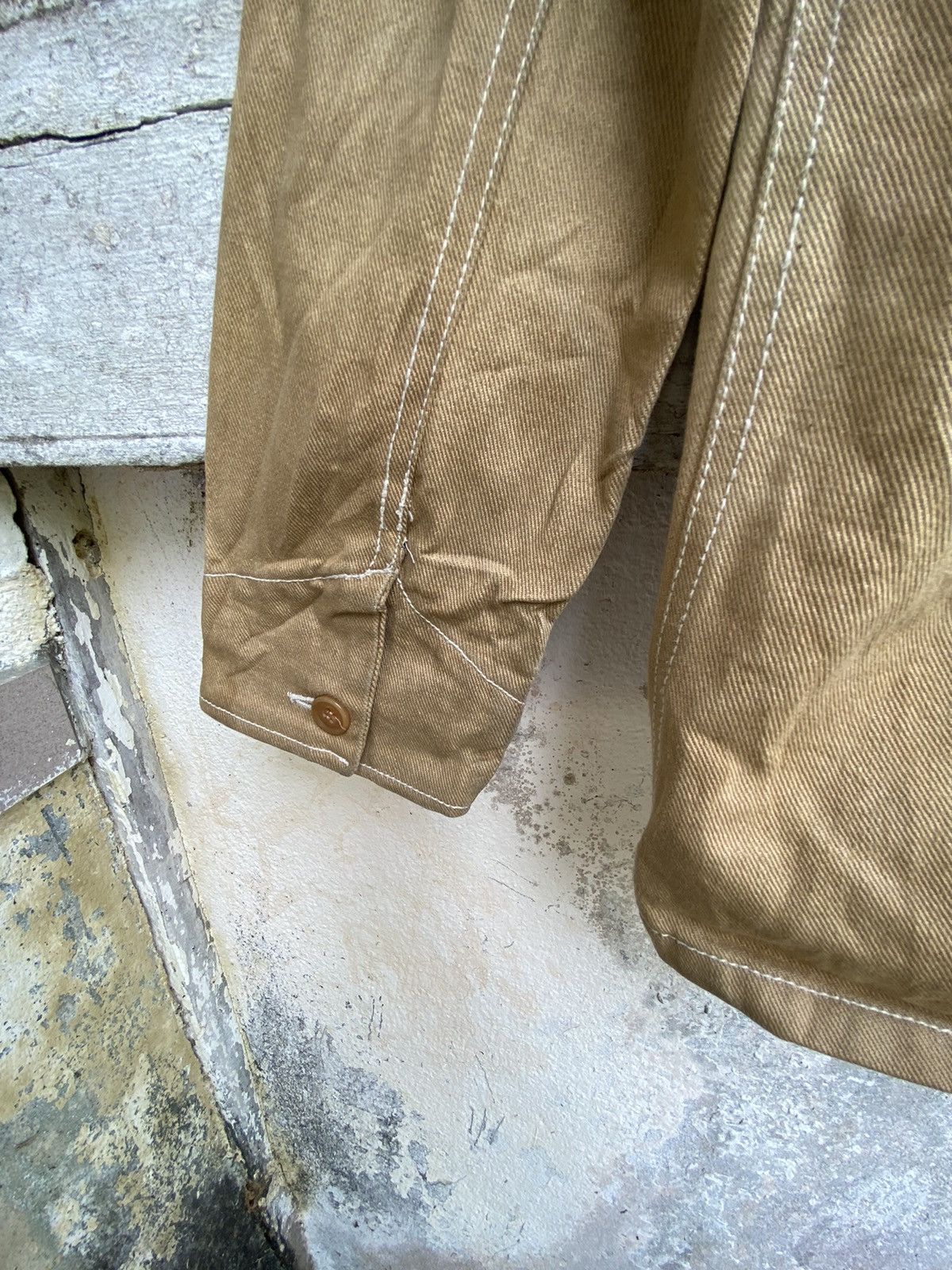 Japanese Brand Culture Medium Stain Wash Minimalist Denim Jacket Size US S / EU 44-46 / 1 - 7 Thumbnail