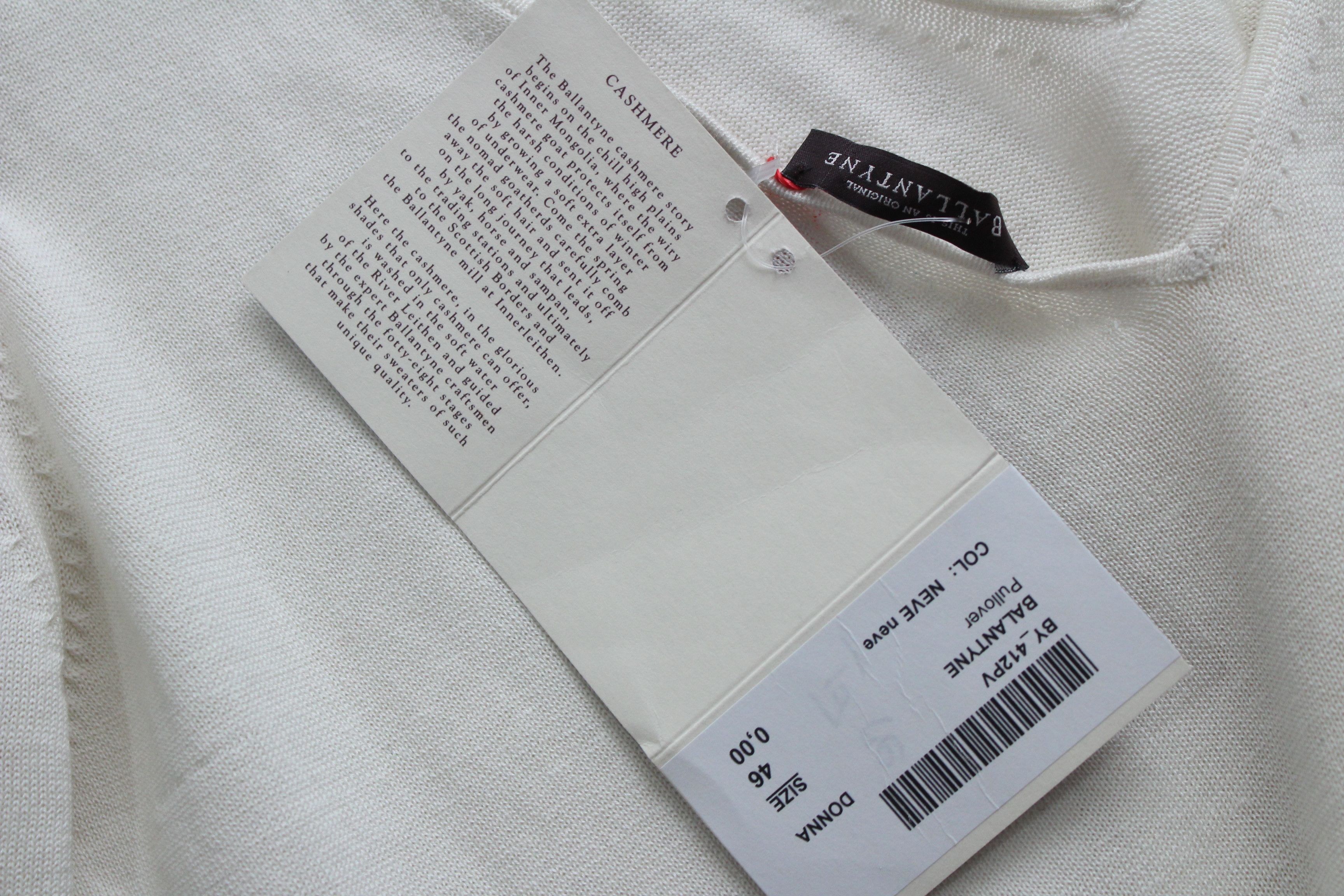 Ballantyne Ballantyne Cashmere Silk Sweater Wms Size 46 Made In Italy Size L / US 10 / IT 46 - 7 Thumbnail