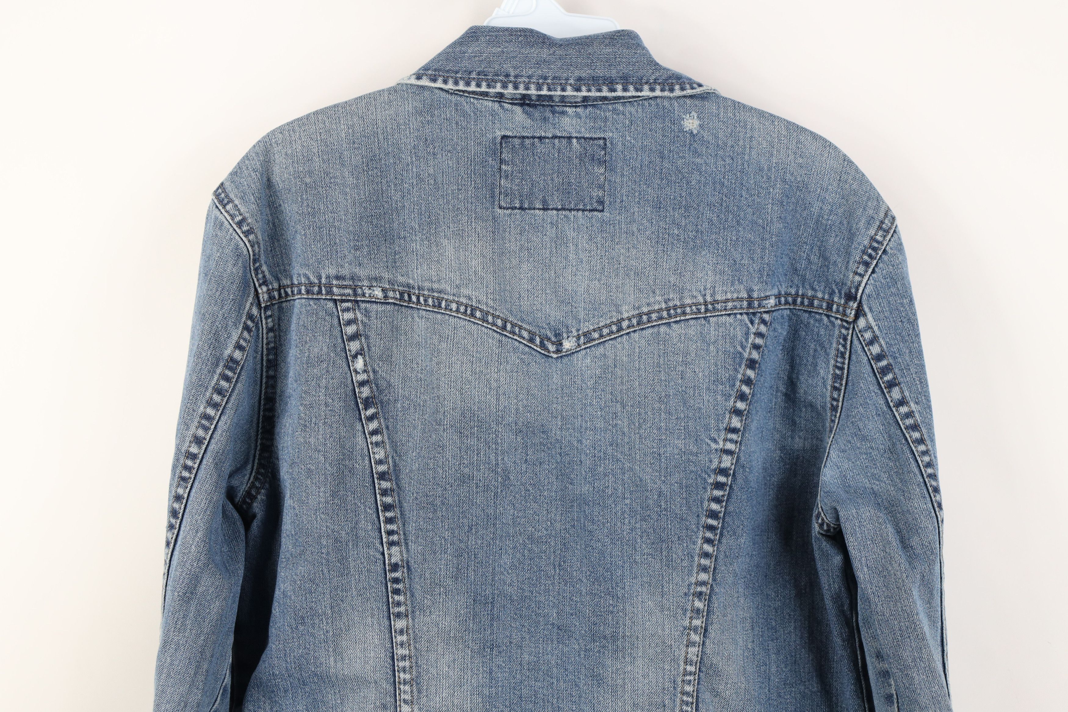 Aeropostale Vintage 90s Y2K Aeropostale Denim Jean Trucker Jacket Size XL / US 12-14 / IT 48-50 - 14 Thumbnail