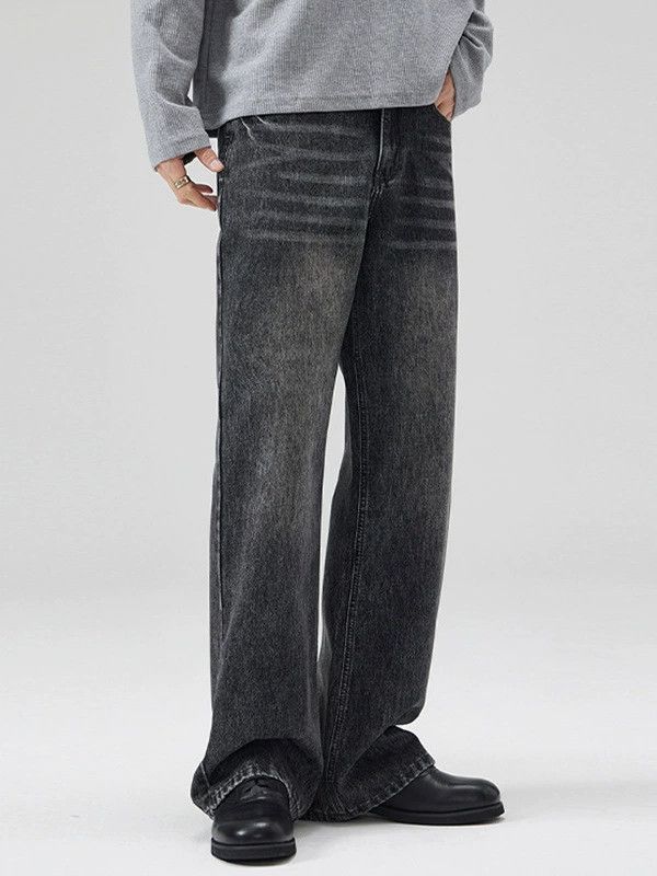 Vintage American distressed black vintage whisker bootcut jeans Size US 32 / EU 48 - 2 Thumbnail