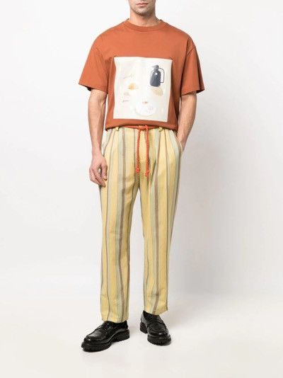 Viktor & Rolf !DS! SS20 Viktor & Rolf Stripe Print Yellow Trousers Size US 36 / EU 52 - 1 Thumbnail