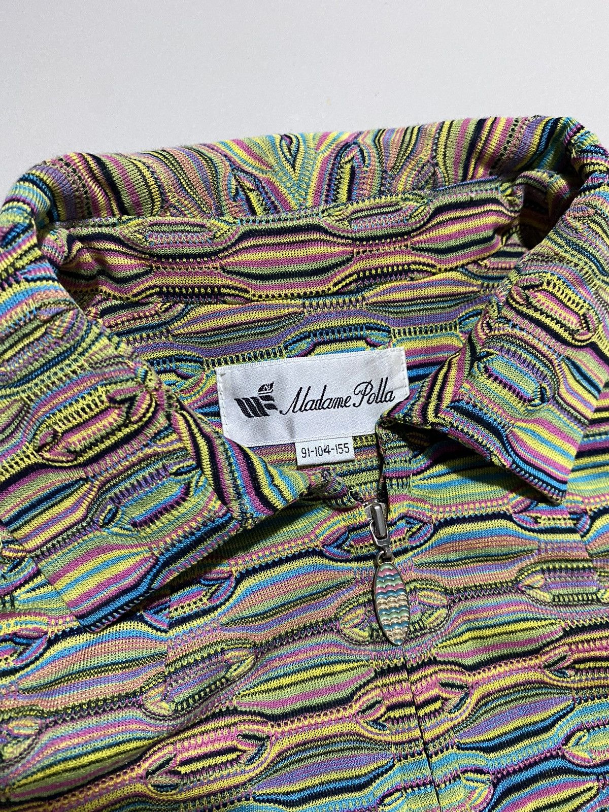 Pleats Please Issey Miyake Rare Madame Polla Multicolor Designer Print Jacket - M Size M / US 6-8 / IT 42-44 - 5 Thumbnail