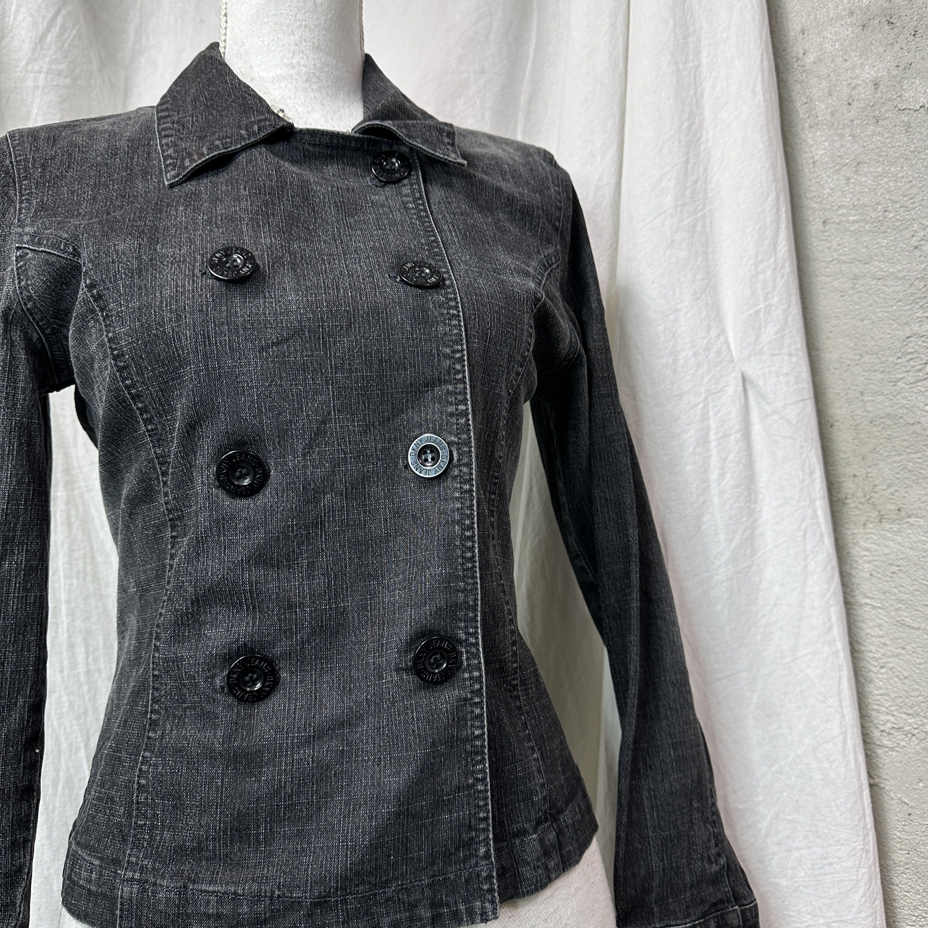 DKNY Vintage Big Buttons Fitted Office Siren DKNY Blazer Y2K Size M / US 6-8 / IT 42-44 - 2 Thumbnail