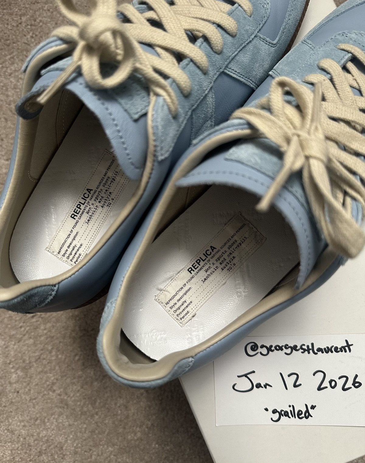 Maison Margiela Maison Margiela Replica Sneaker - Blue Size US 9.5 / EU 42-43 - 9 Thumbnail