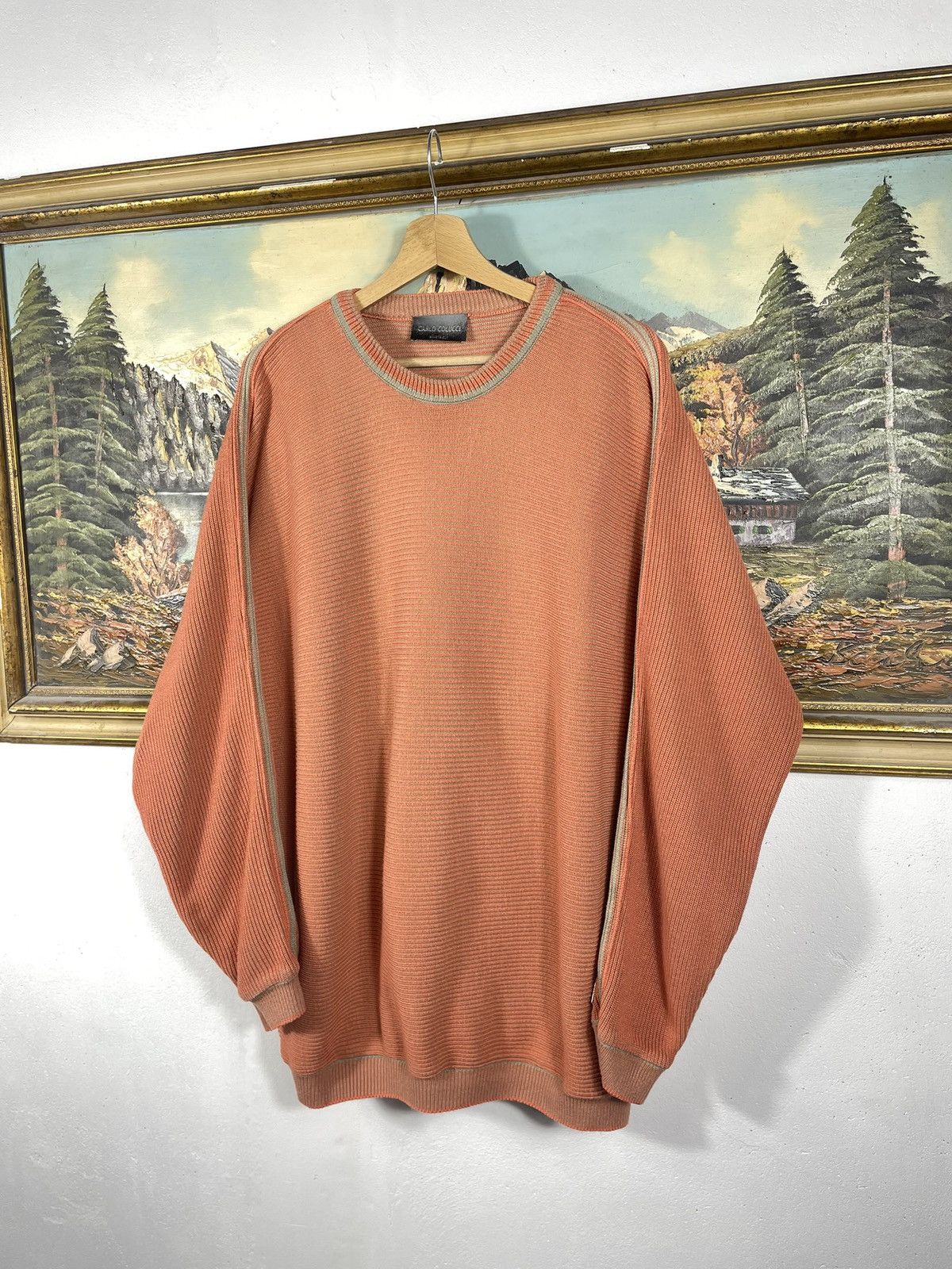 Carlo Colucci × Coogi × Vintage Vintage Carlo Colucci Coogi Style Cable Knitwear Jumper Pull Size US XL / EU 56 / 4 - 2 Thumbnail