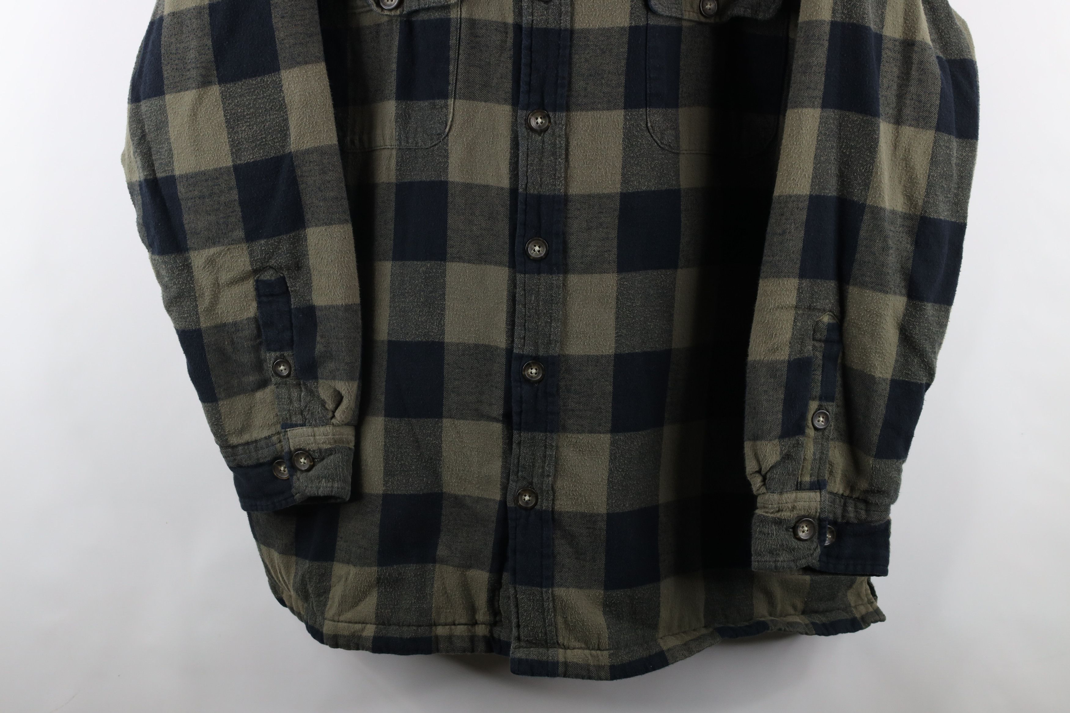 Vintage Vintage 90s Streetwear Flannel Button Shirt Jacket Jac Shirt Size US XL / EU 56 / 4 - 3 Thumbnail