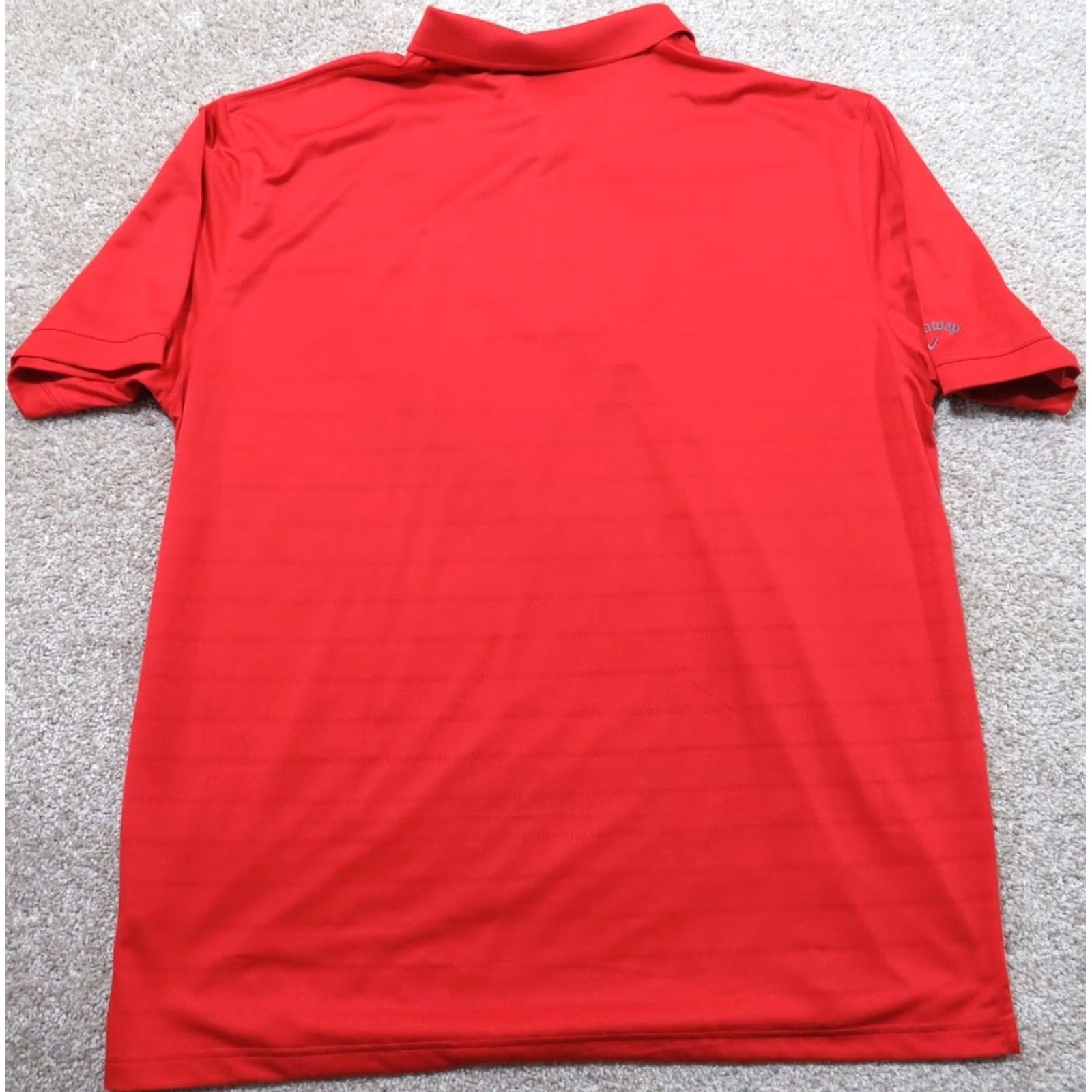 Callaway Callaway Polo Shirt Men 2XL Striped Red Breathable Short Sleeve Logo HyVee Golf Shirt Size US XXL / EU 58 / 5 - 7 Thumbnail