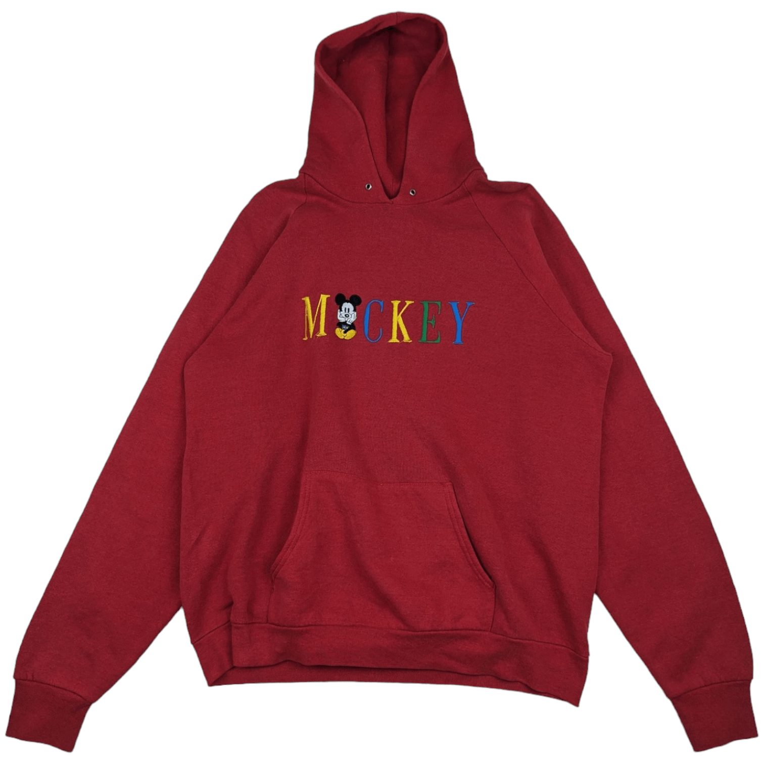 Disney Vintage 90's DISNEY Mickey Mouse Spell Out Hoodie Size US L / EU 52-54 / 3 - 2 Thumbnail