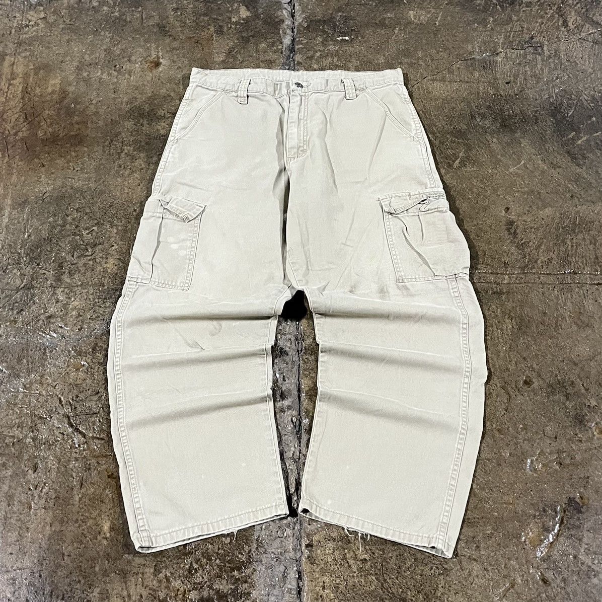 JNCO × Vintage × Wrangler Crazy Y2K Wrangler Cargo Pants Baggy Wide Leg Skater JNCO Size US 34 / EU 50 - 1 Thumbnail