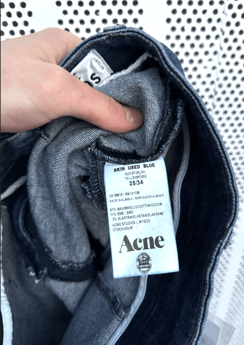 Acne Studios × Japanese Brand ACNE STUDIOS New Women Skin Used Blue Skinny Slim Fit Size 25" / US 0 / IT 36 - 9 Thumbnail