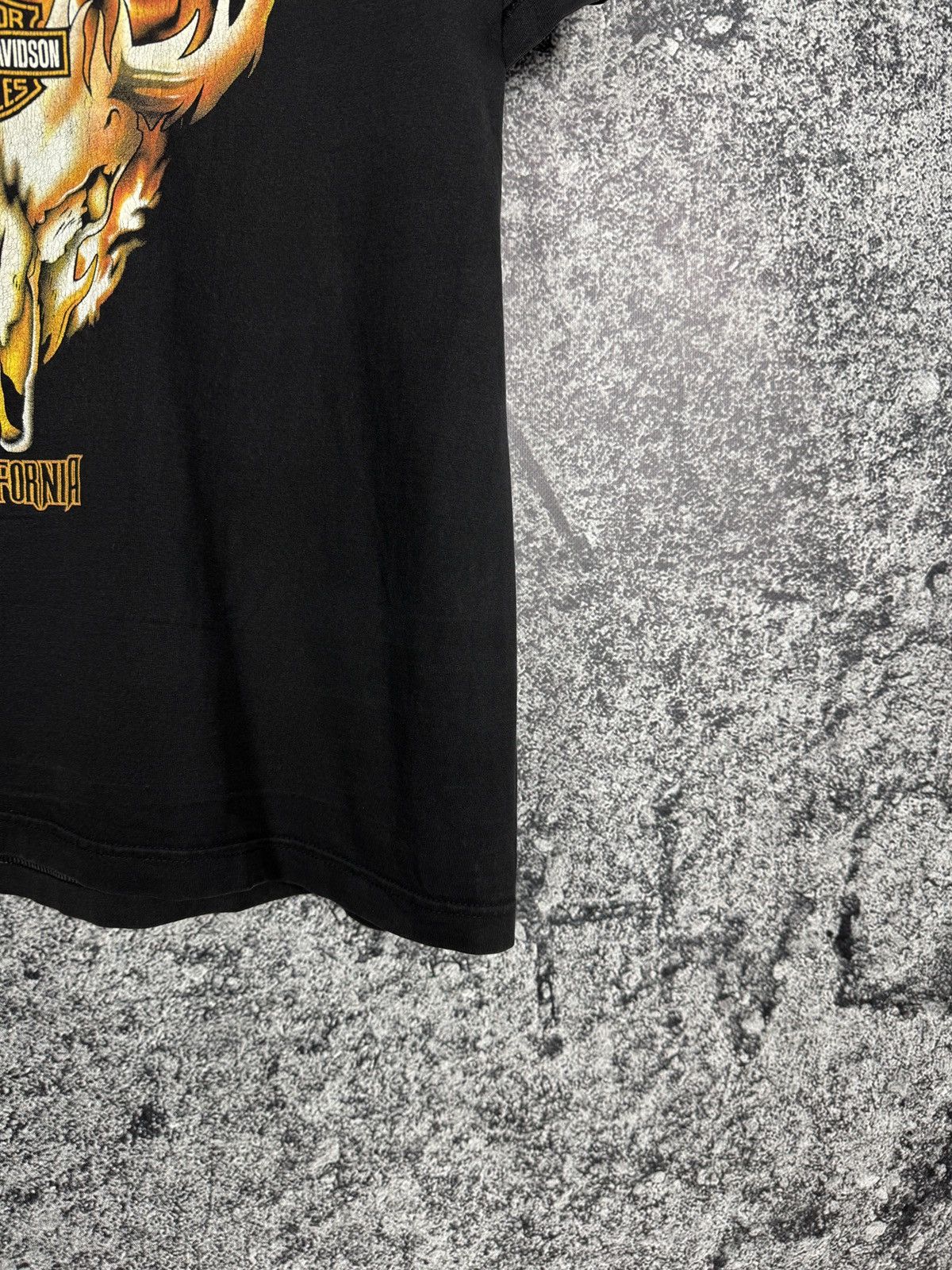 Harley Davidson Vintage Harley-Davidson Santa Maria T-Shirt Flame Skull Sz L Size US L / EU 52-54 / 3 - 6 Thumbnail