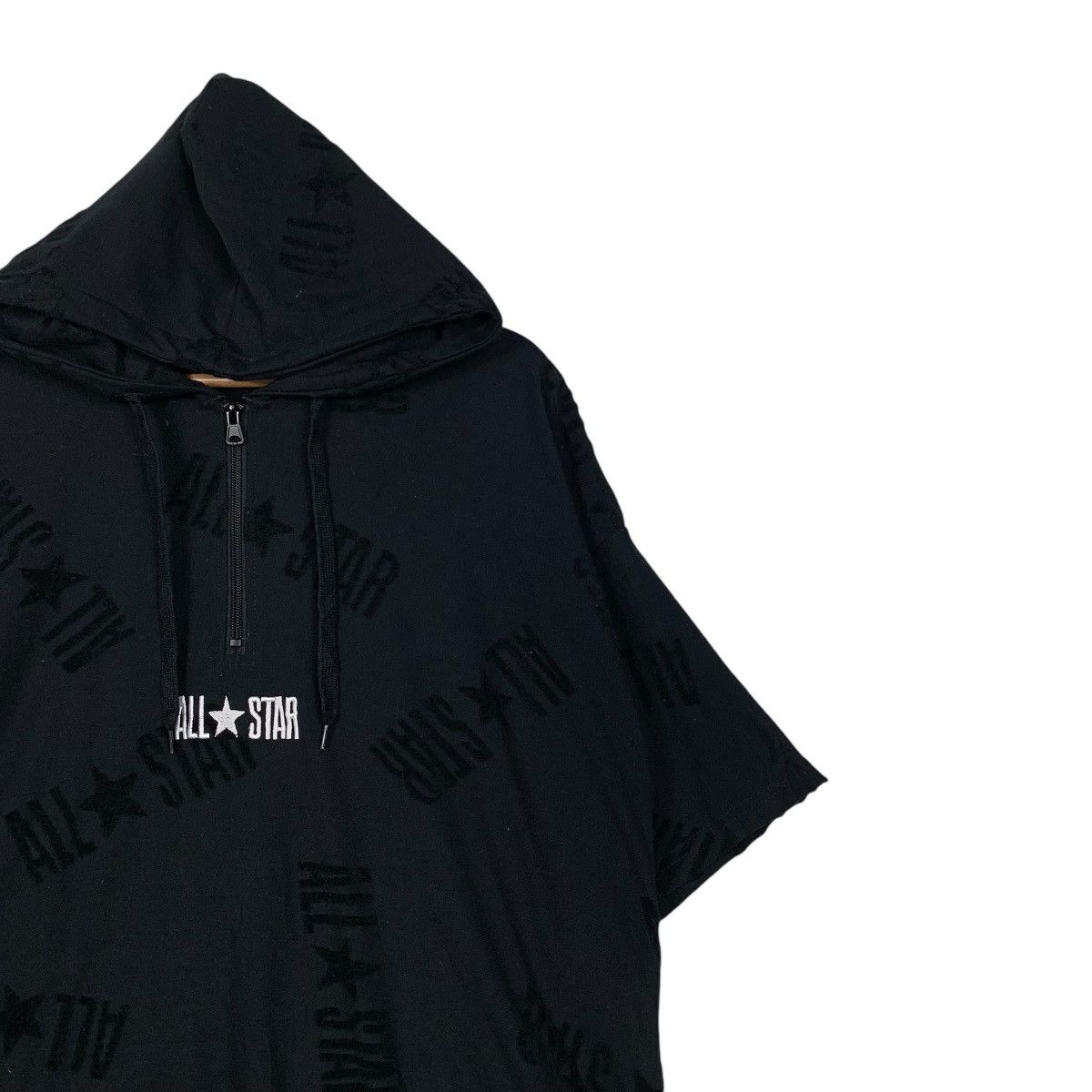 Converse CONVERSE All Star AllOver Logo Short Sleeve Hoodie #1618-C72 Size US L / EU 52-54 / 3 - 7 Thumbnail